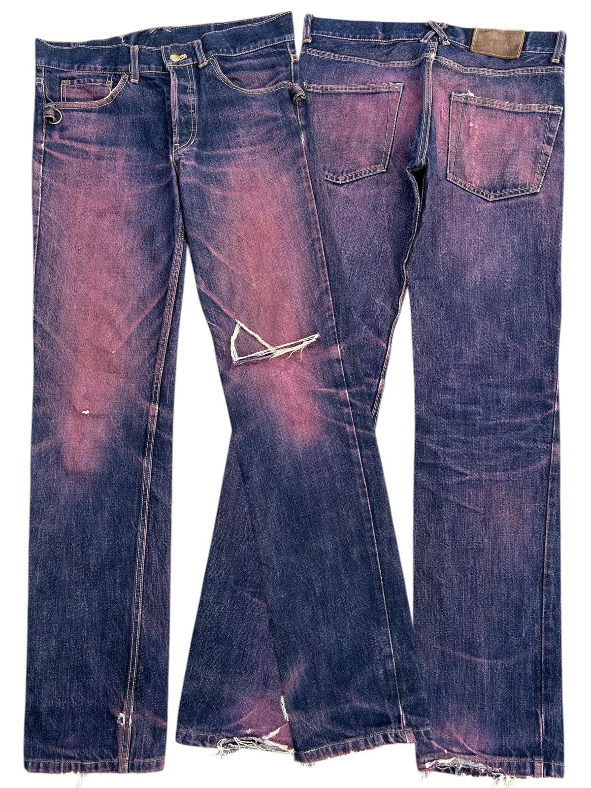 Beauty Beast Beauty Beast Japanese Distressed Denim Jeans Size US 33 - 1 Thumbnail