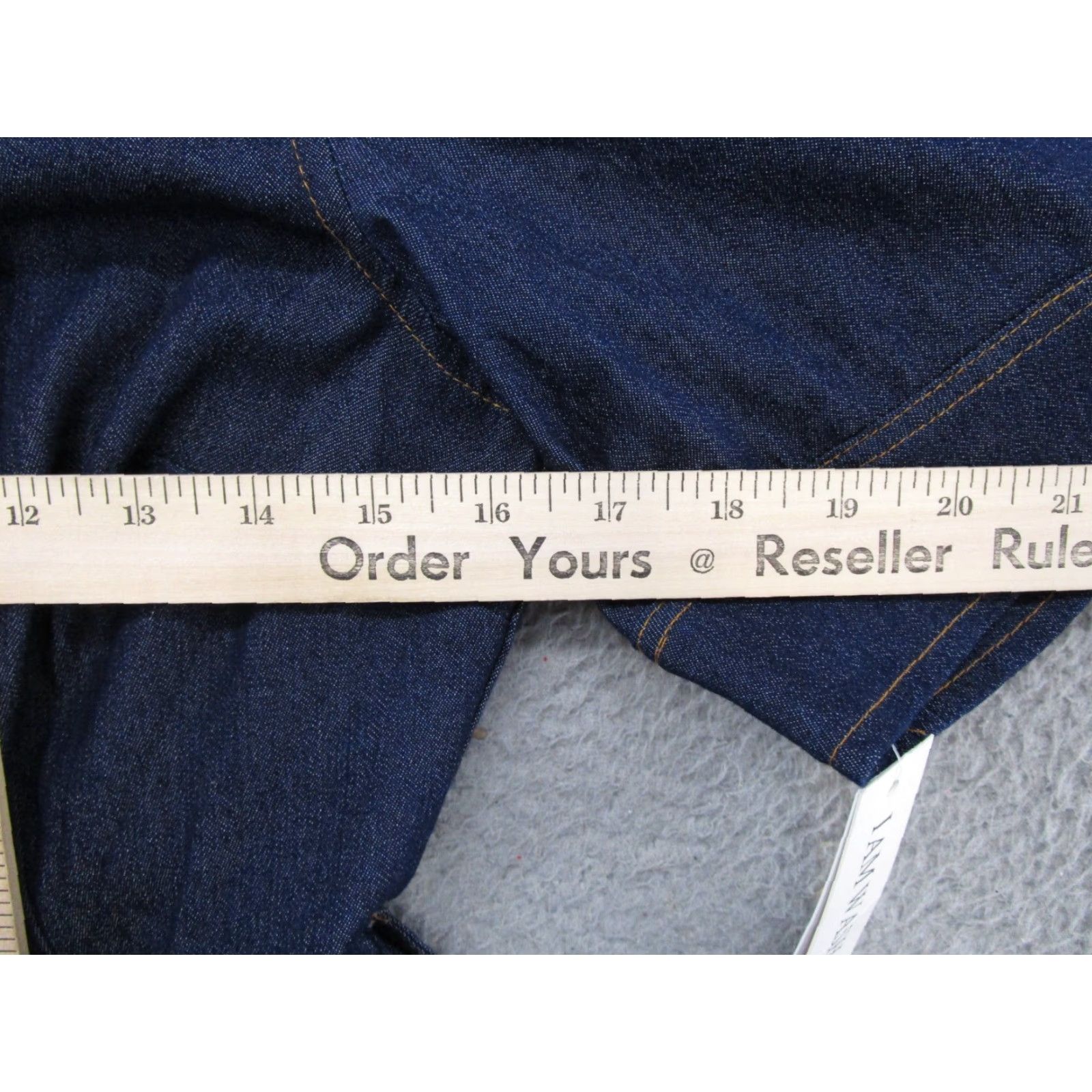 Vintage Shelby & Palmer Shirt Dress Denim Blue Size 6 Short Sleeve Collared Knee Length Womens Bagged New Size M / US 6-8 / IT 42-44 - 7 Thumbnail
