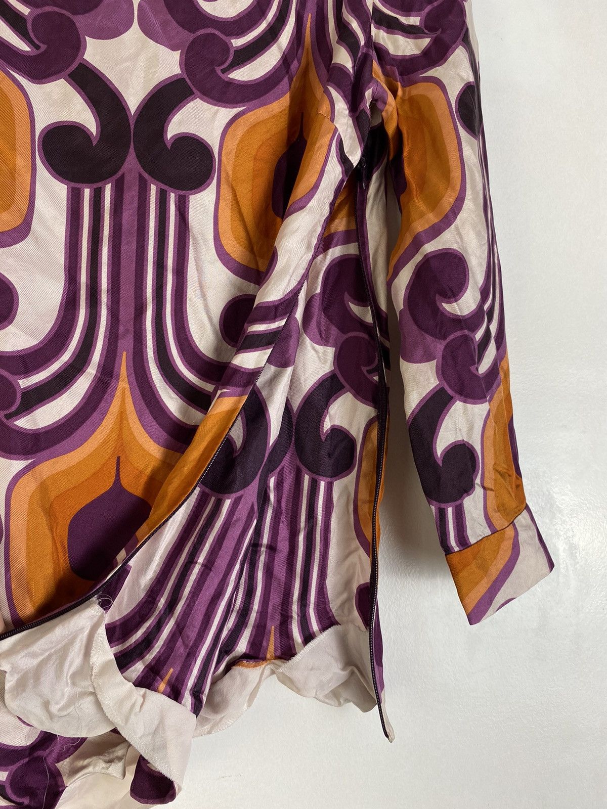 Miu Miu Miu Miu SS05 Abstract Floral Silk Blouse Size XS / US 0-2 / IT 36-38 - 7 Thumbnail