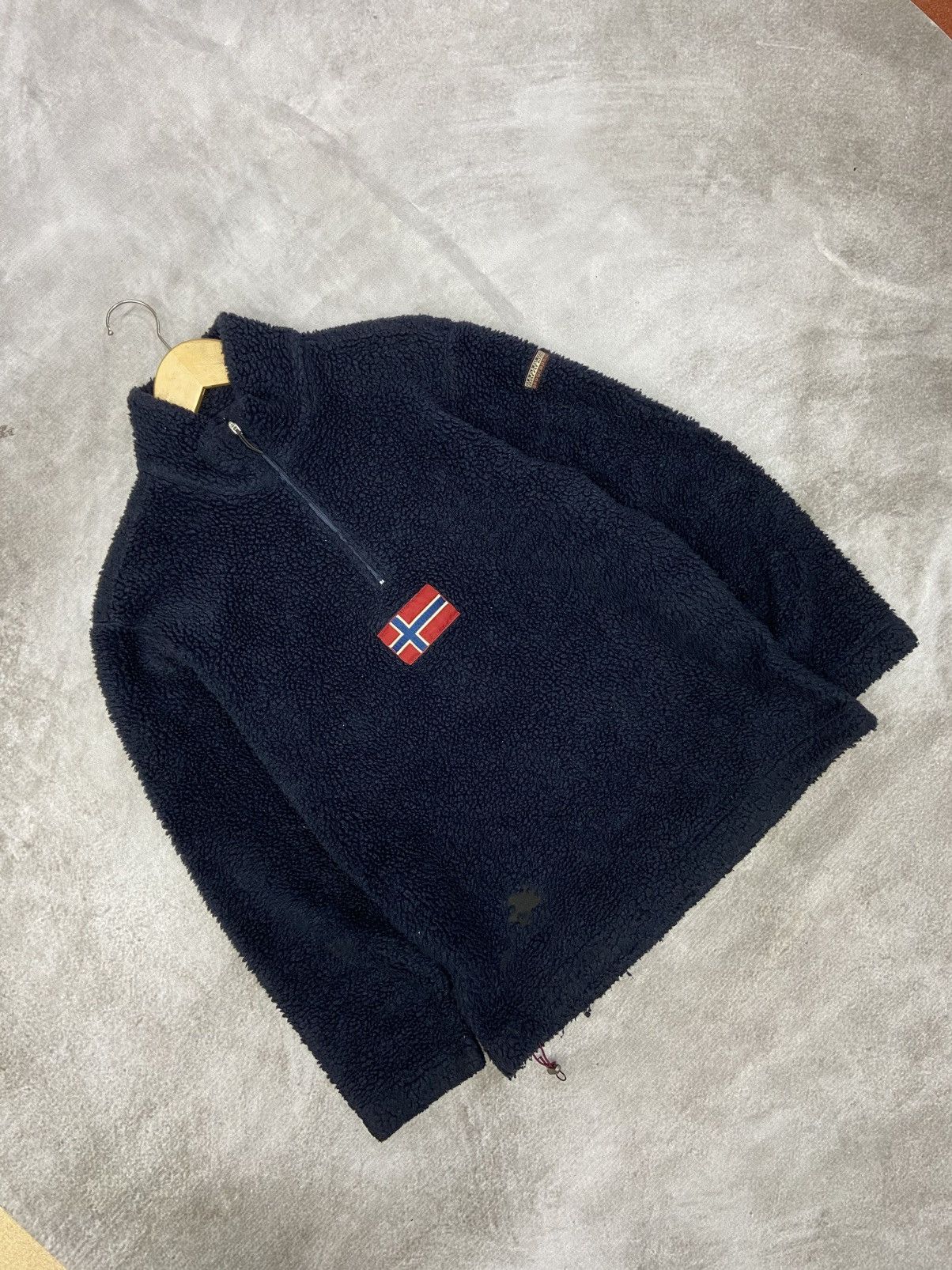 Napapijri Napapijri flag fleece jacket vintage outdor y2k Size US L / EU 52-54 / 3 - 2 Thumbnail