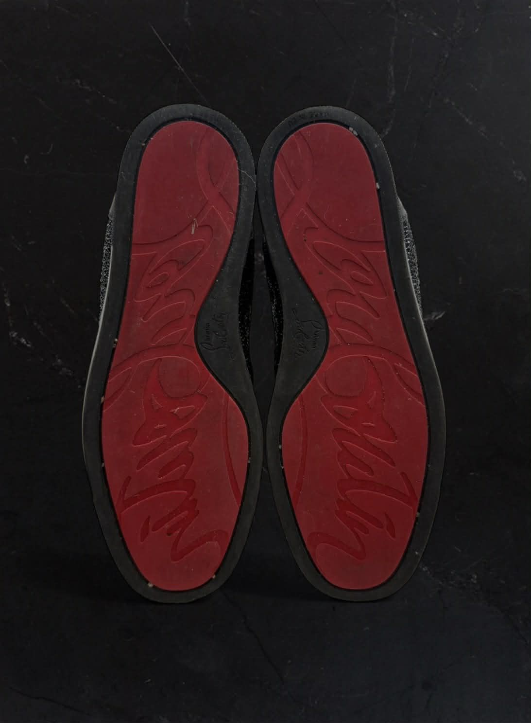 Christian Louboutin Red Bottoms by Christian Louboutin Black Crystal Spikes/Stud Size US 9 / EU 42 - 9 Thumbnail
