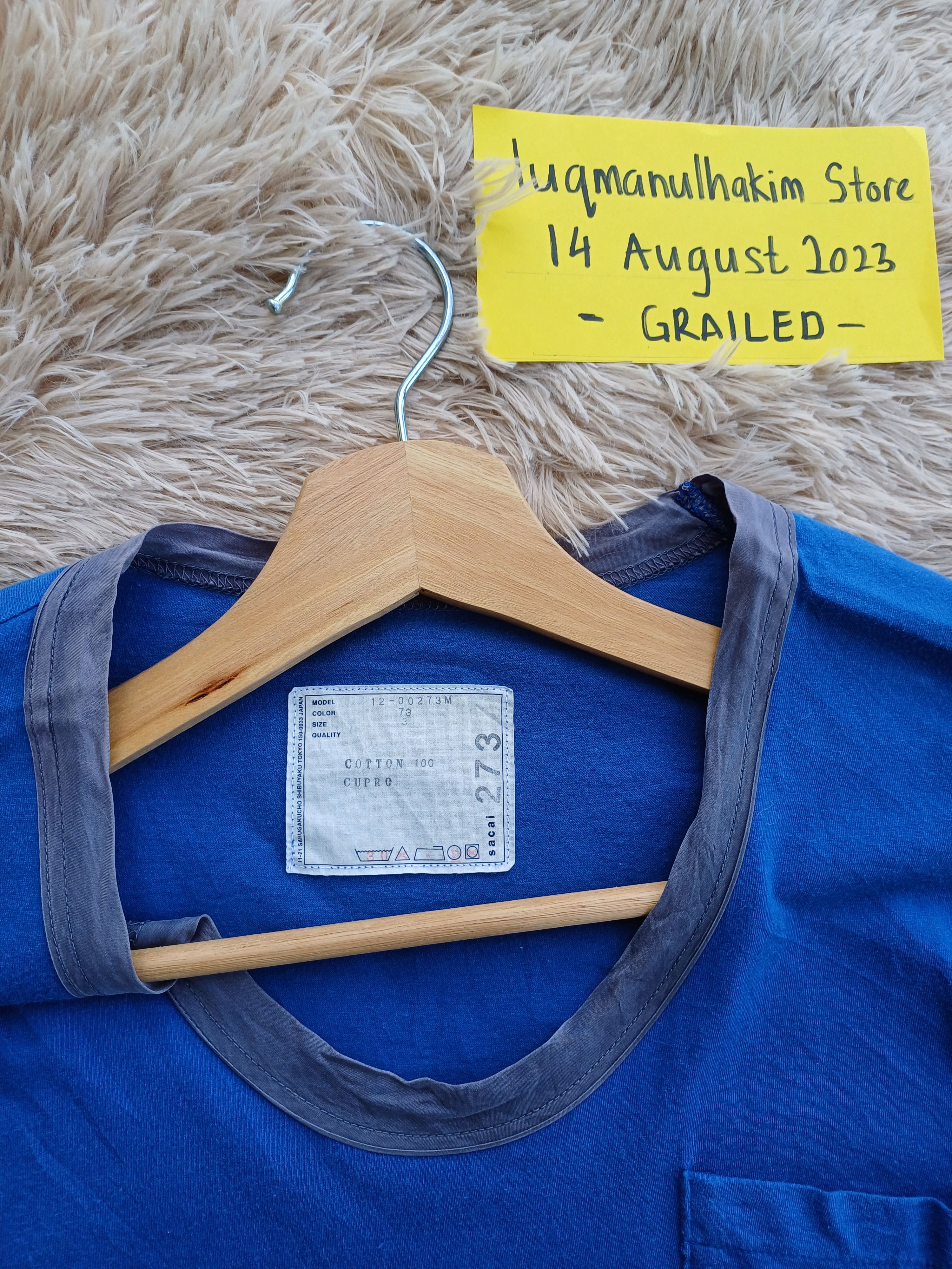 Sacai Vintage Sacai Plain Rare Design Tshirt Size US M / EU 48-50 / 2 - 6 Thumbnail