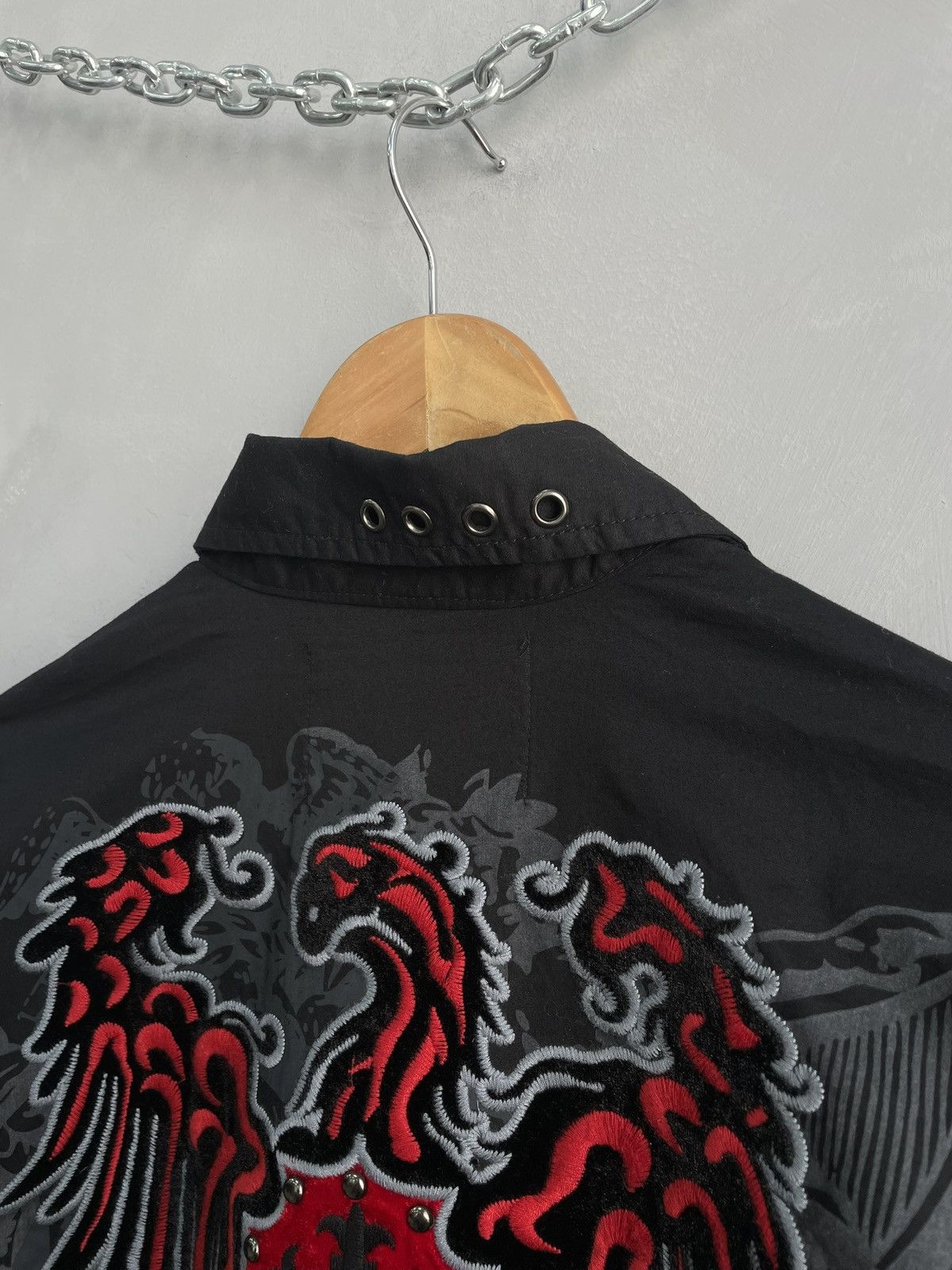 Affliction Skull punk grunge Affliction style shirt button up y2k Size US L / EU 52-54 / 3 - 11 Thumbnail