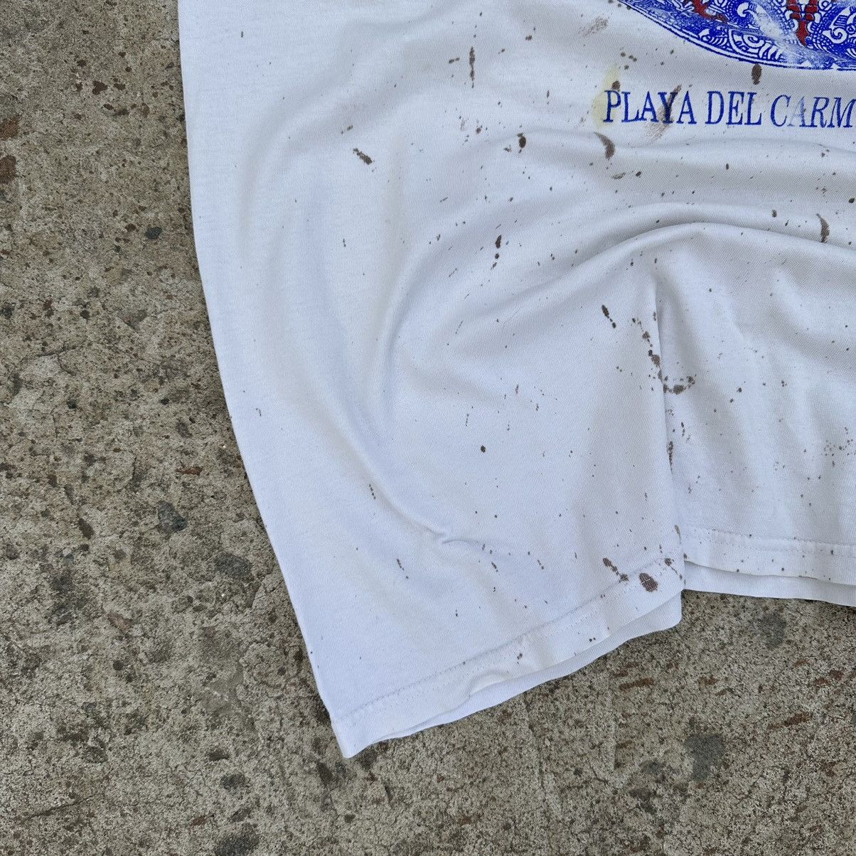 Designer × Vintage Vintage T-shirts Playa Del Carmen,Mexico Trashed Y2K 00s USA Size US XL / EU 56 / 4 - 4 Thumbnail