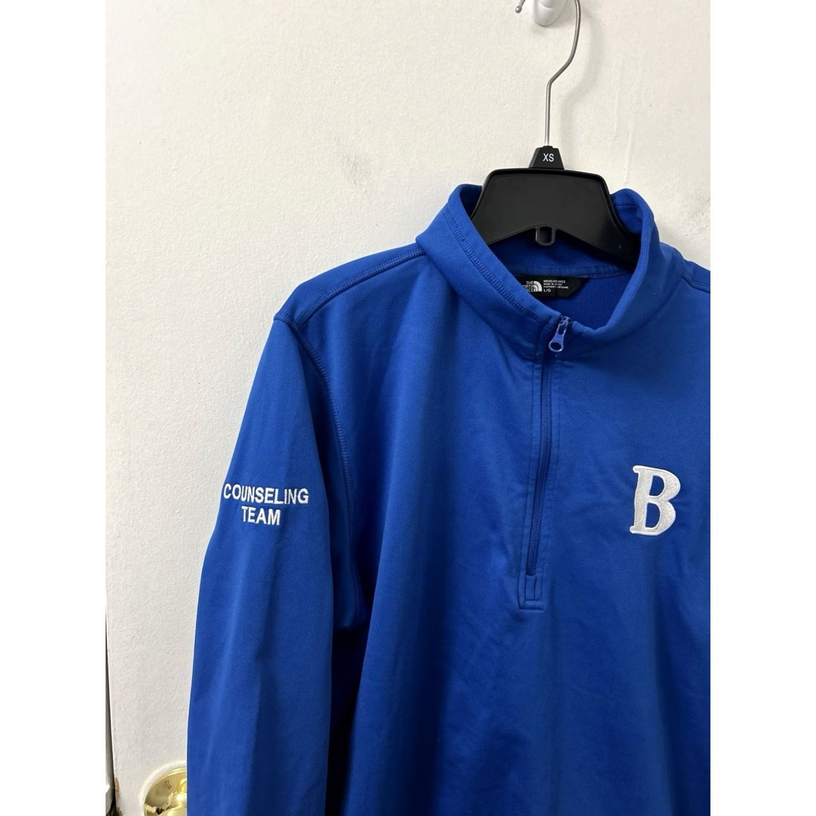 The North Face The North Face 1/4 Zip Mens Size Large Blue Pullover Sweatshirt Long Sleeve Size US L / EU 52-54 / 3 - 5 Thumbnail