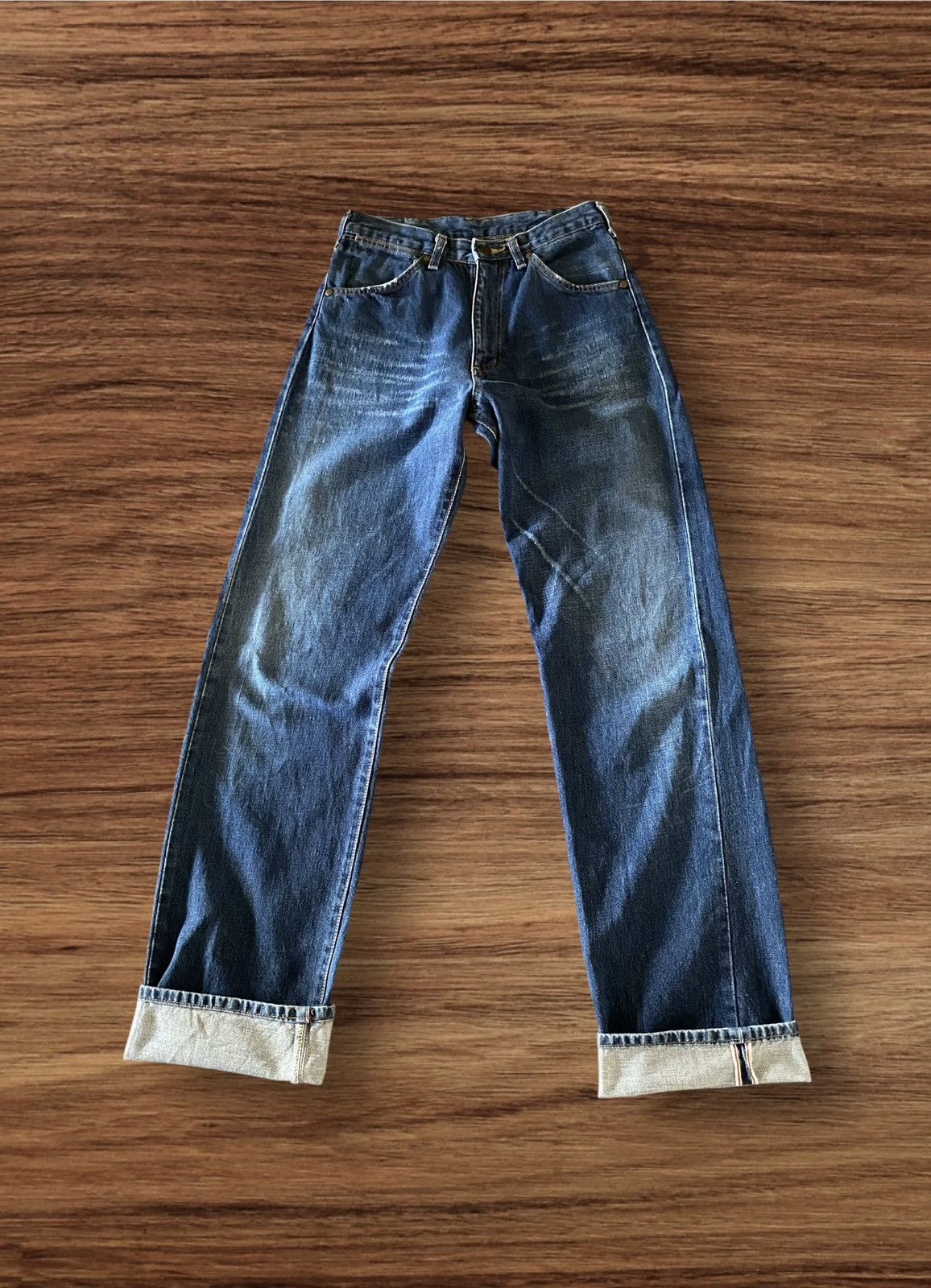 Japanese Brand × Vintage × Wrangler Vintage Wrangler Selvedge Denim Redline Pant Size US 28 / EU 44 - 2 Thumbnail