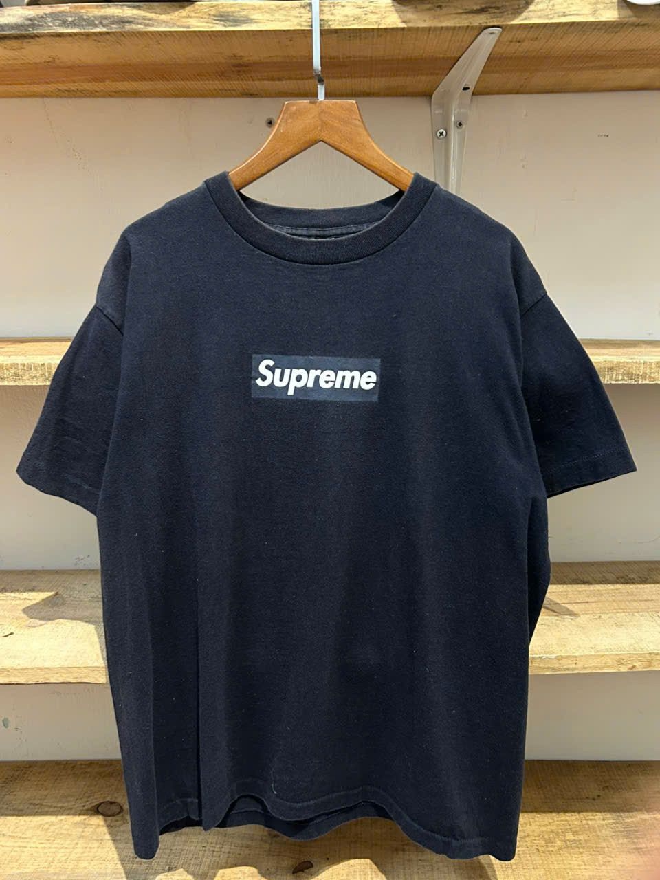 Supreme 1999 SUPREME NAVY BOX LOGO Size US M / EU 48-50 / 2 - 2 Thumbnail