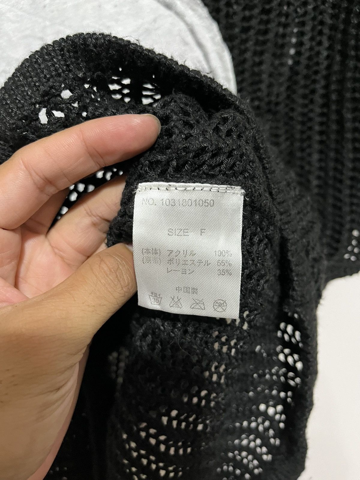 14th Addiction 🖤BLACKDAY🖤Glad news open knit Size US M / EU 48-50 / 2 - 5 Thumbnail