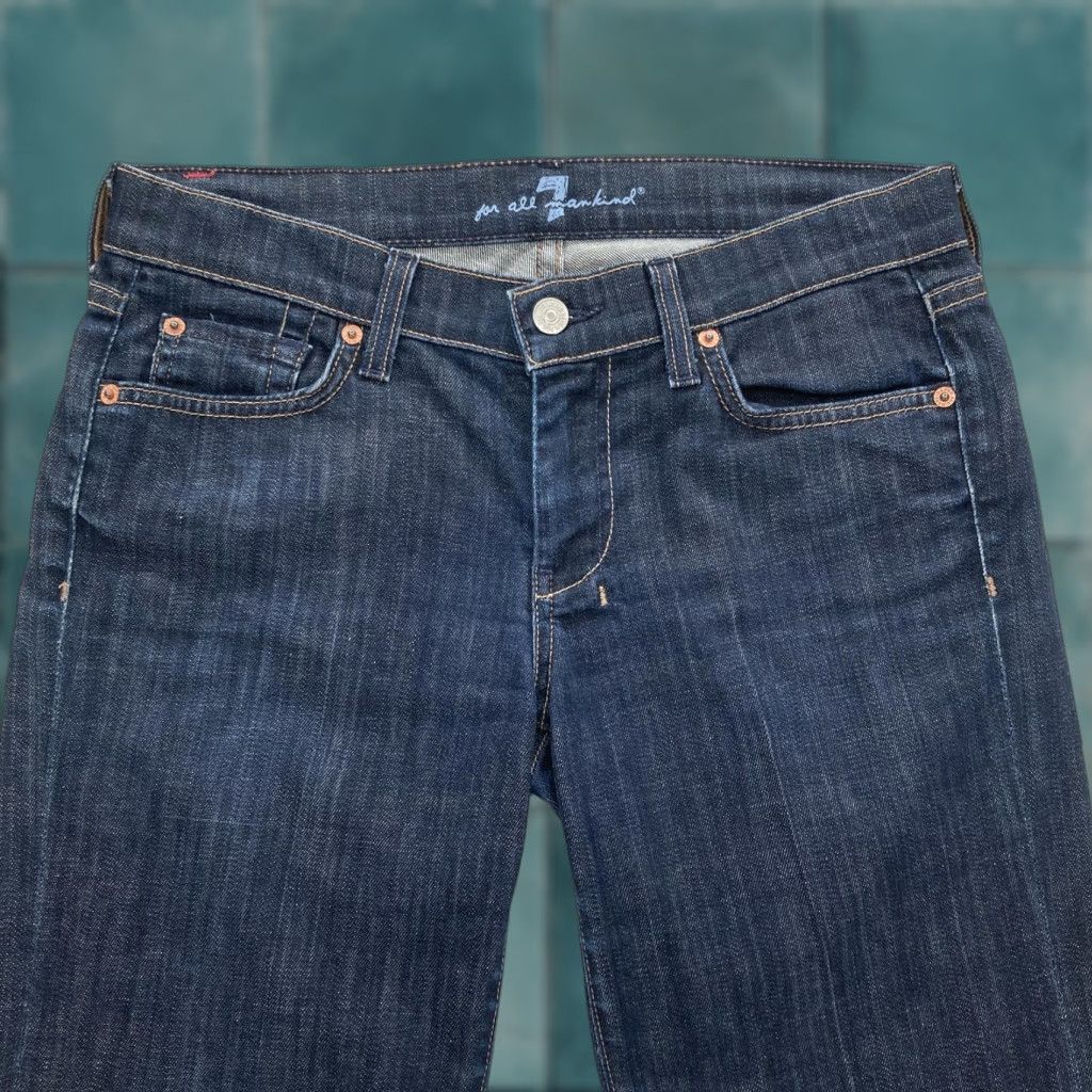 7 For All Mankind 7 For All Mankind Jeans Womens 28 Dark Wash Dojo Cropped Wide Leg Made USA Jeans Womens 28 Dark Wash Dojo Cropped Wide Leg - 7 For All Mankind Size 28" / US 6 / IT 42 - 1 Thumbnail