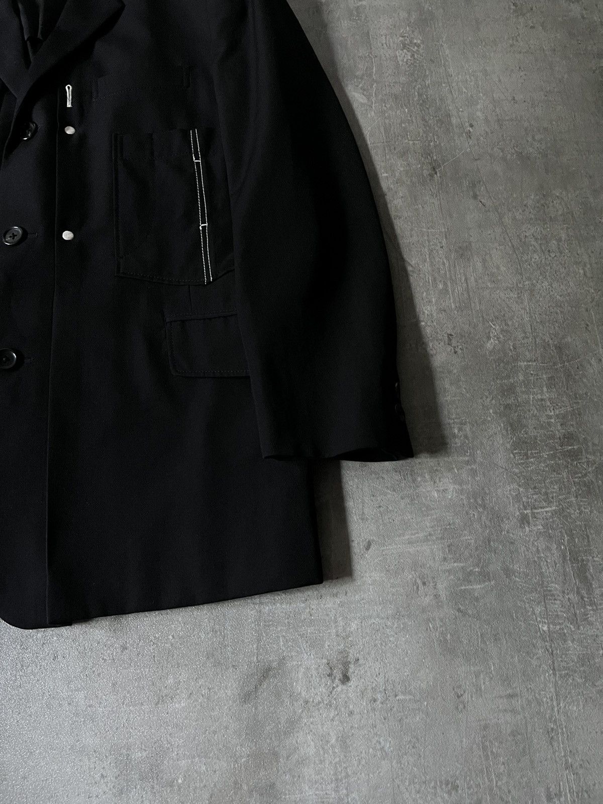 Yohji Yamamoto Vintage Yohji Yamamoto runway black blazer very rare Size US M / EU 48-50 / 2 - 3 Thumbnail