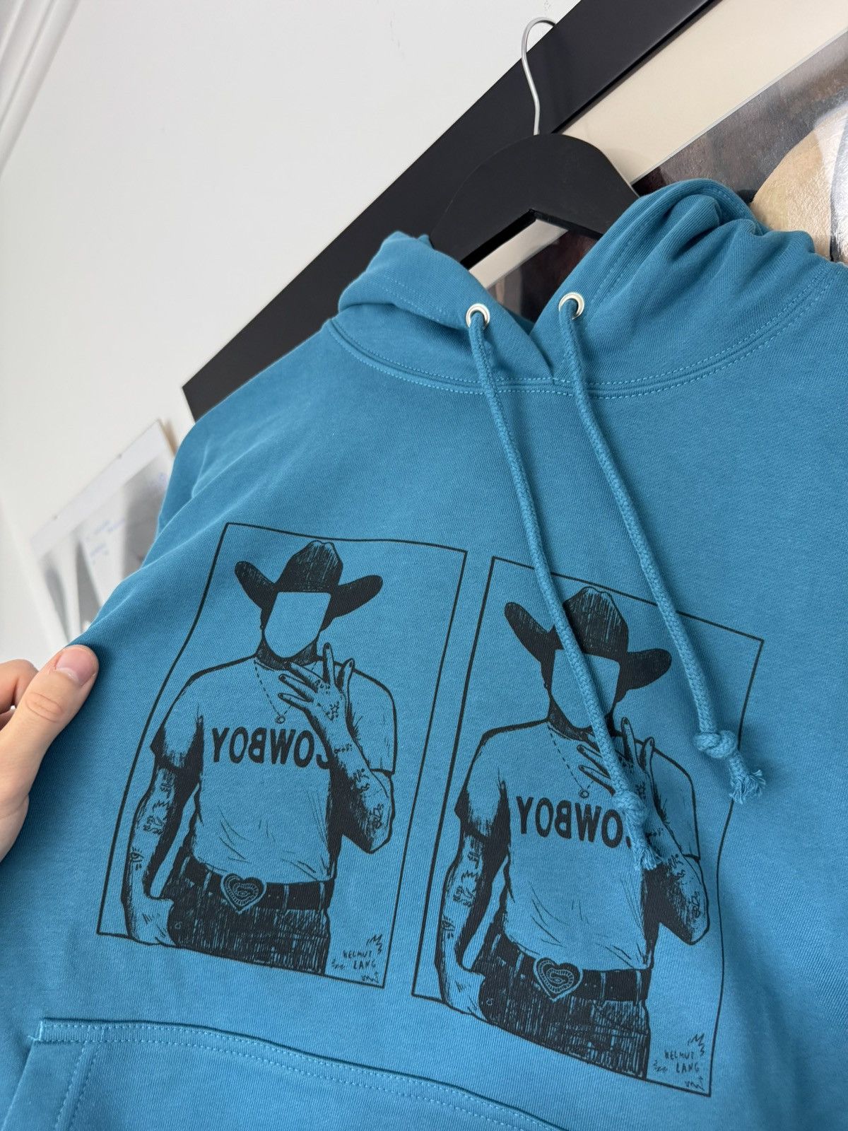 Helmut Lang SS23 Helmut Lang Cowboy Capsule Hoodie River Designer Rare Size US M / EU 48-50 / 2 - 2 Thumbnail