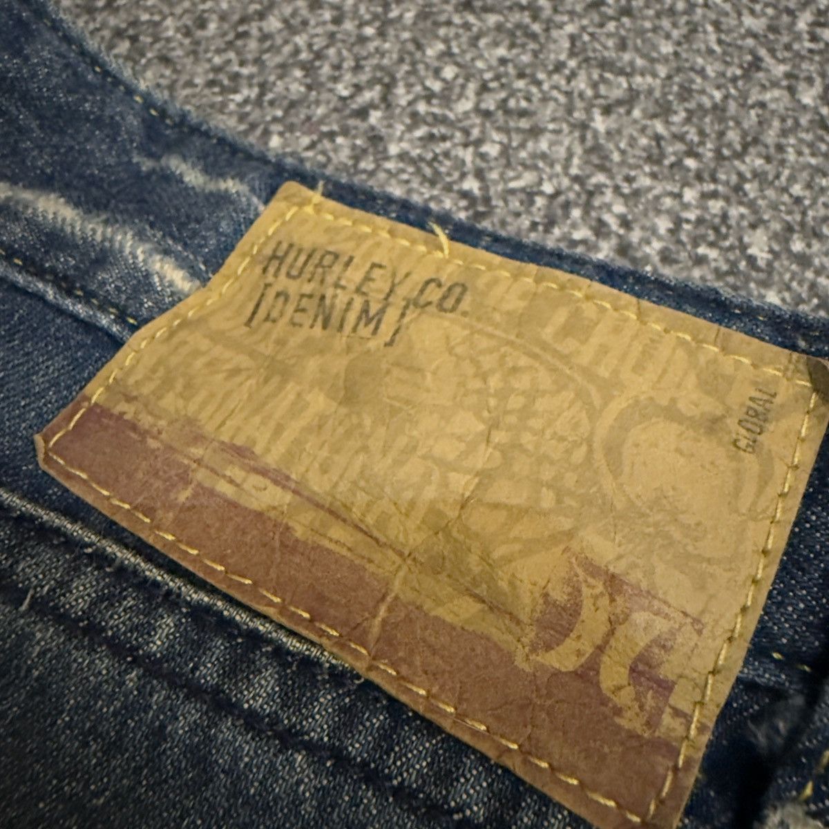 Hurley 🔥 Vintage y2k Baggy Skate Hurley Global 3 Denim Size US 37 - 8 Thumbnail