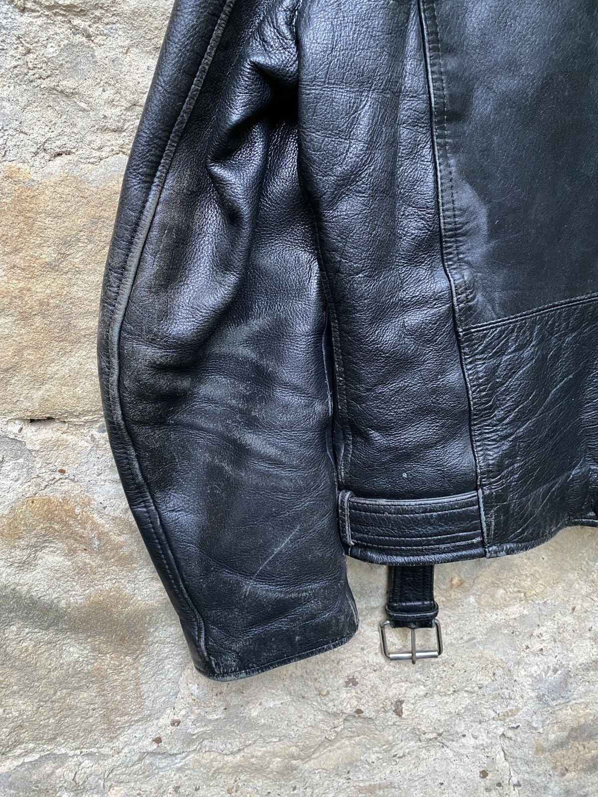 Vintage Rare 80s Death Black Metal Darkthrone Leather Biker Jacket Size US S / EU 44-46 / 1 - 6 Thumbnail