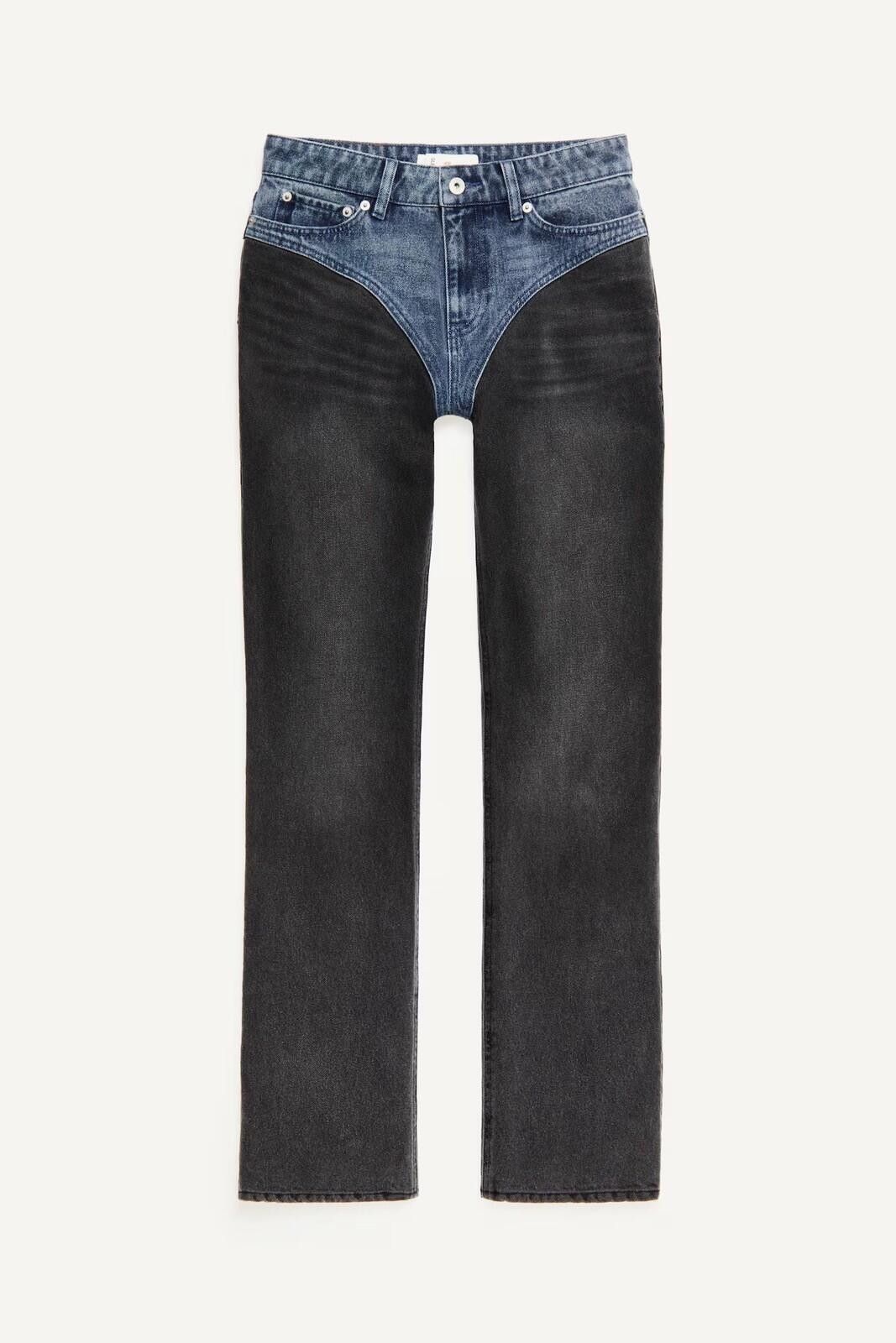 Other new H&M Glenn Martens two tone jeans blue grey 12 40 Size 40" / US 18 - 5 Thumbnail