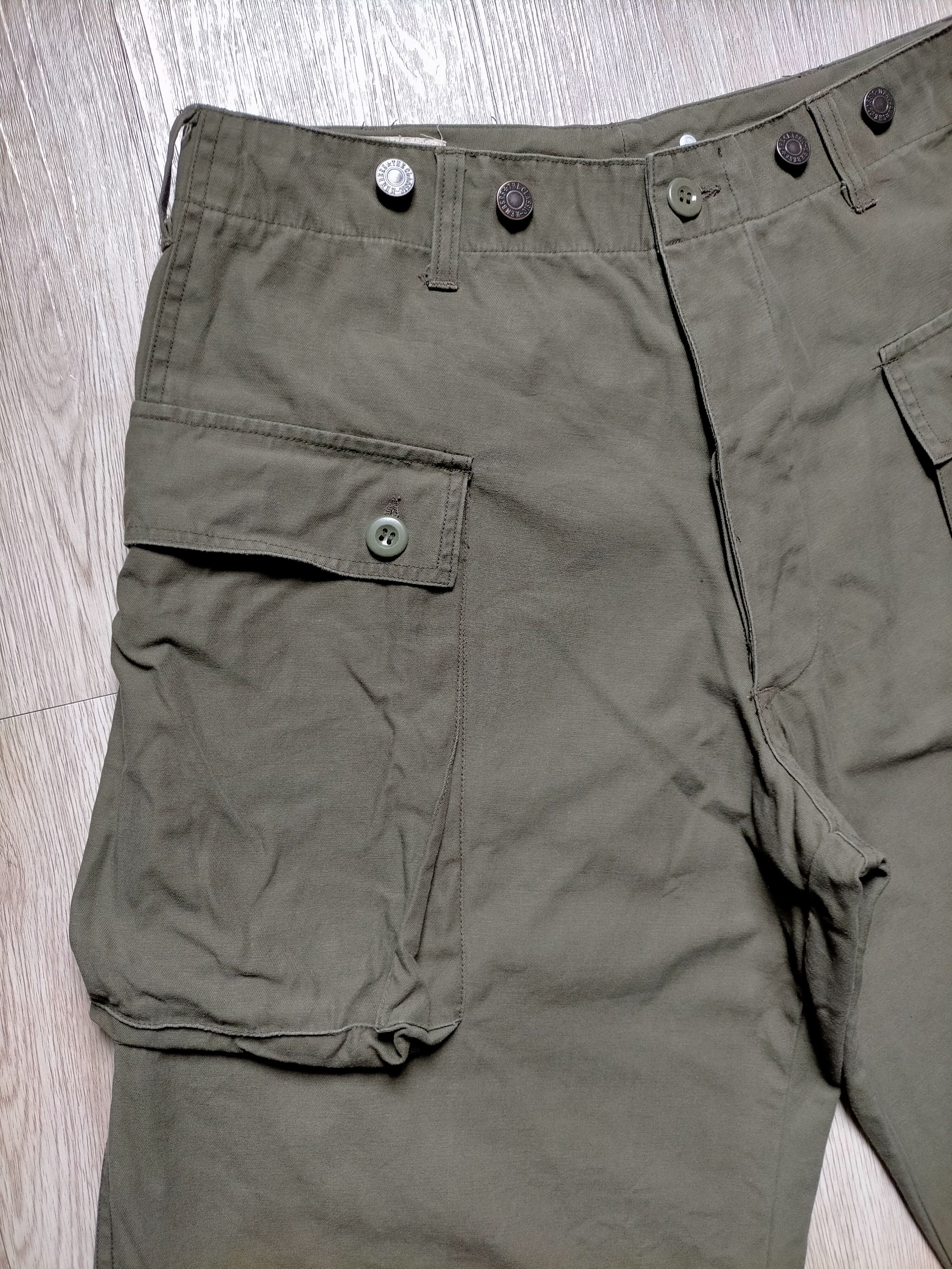 Japanese Brand Army Air Force Green Olive Monkey Pants Size US 31 - 4 Thumbnail