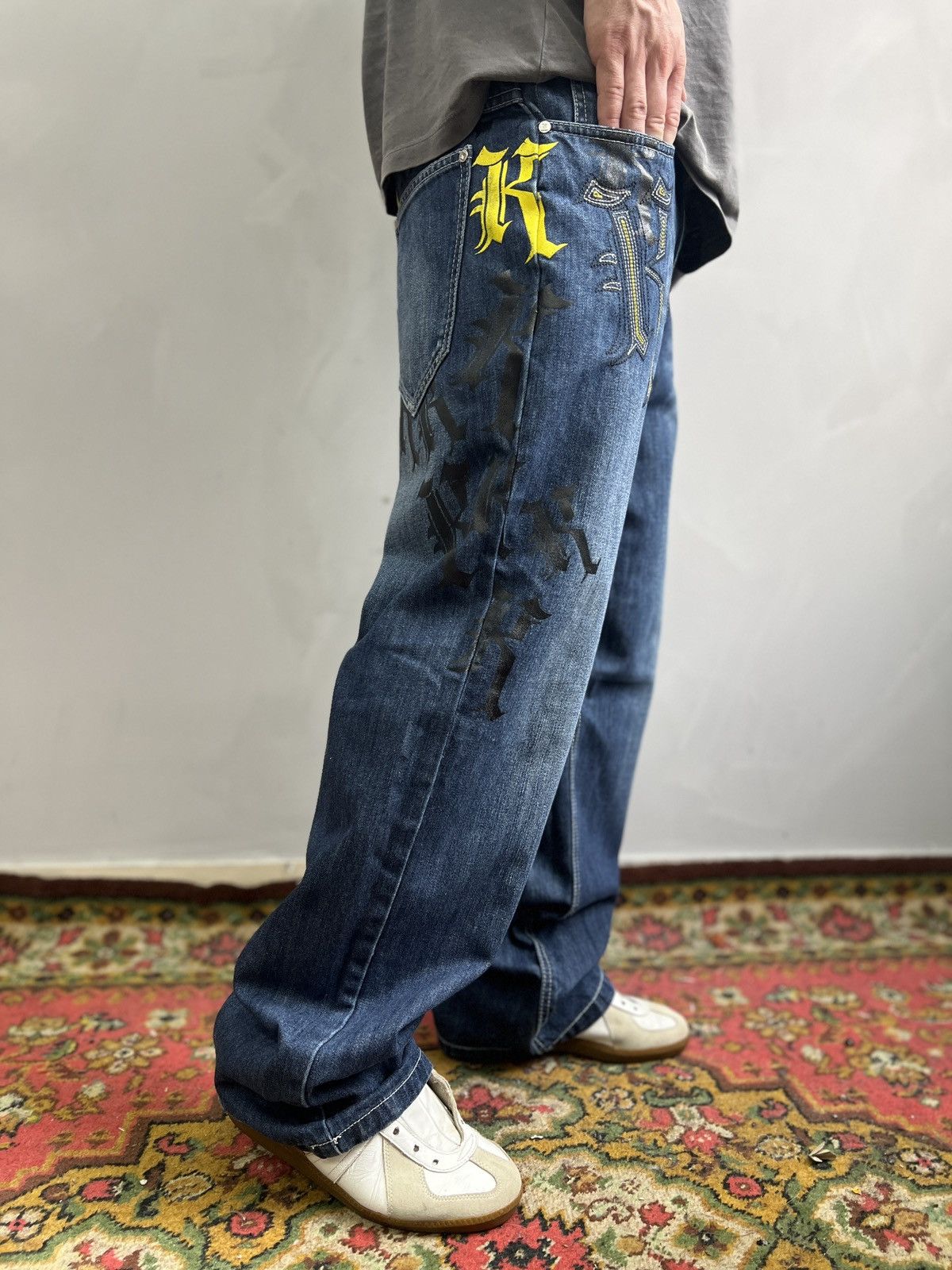 Karl Kani × Wu-Tang Clan Vintage wide leg baggy skater Karl Kani rap pants y2k Size US 30 / EU 46 - 1 Thumbnail
