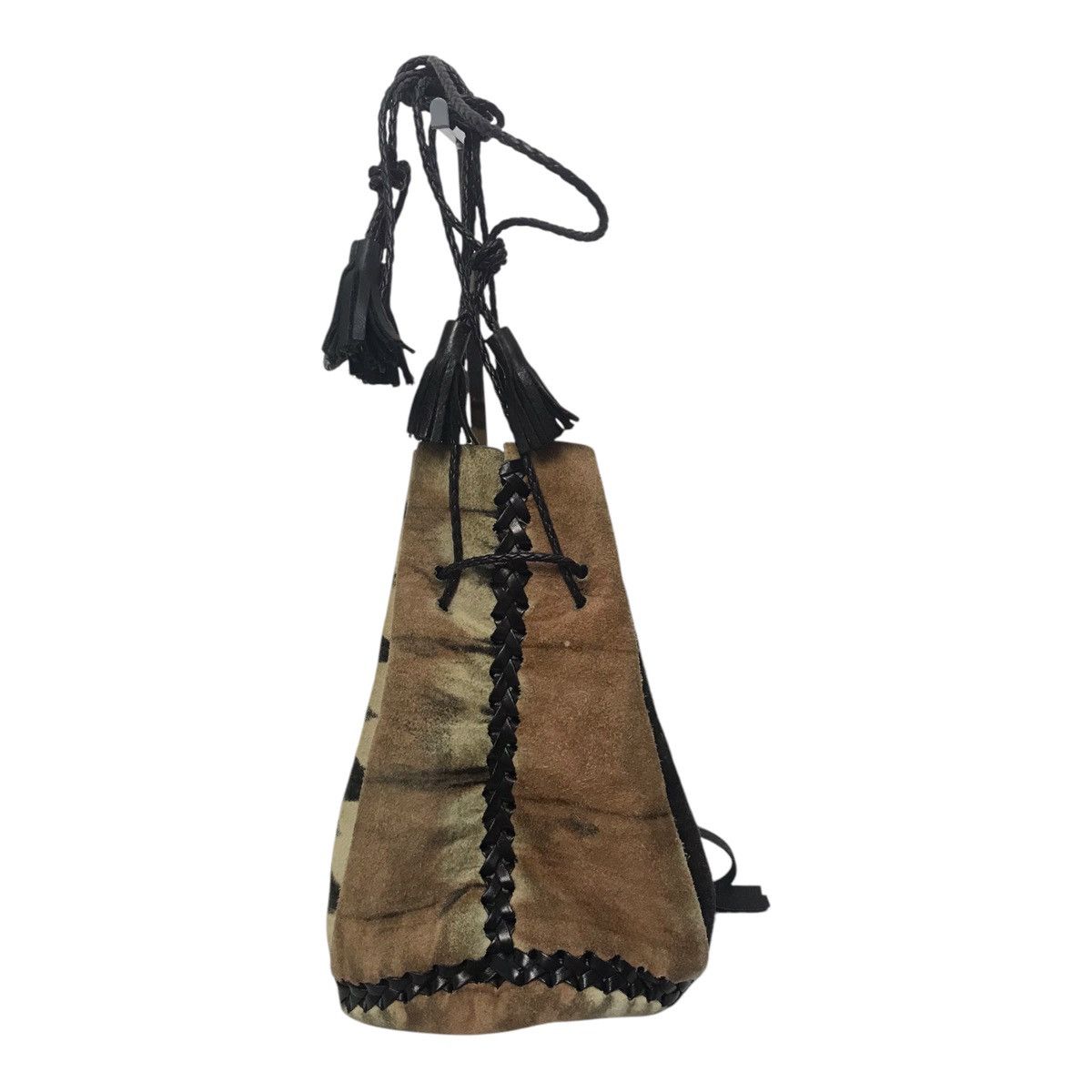 Leather × Vintage Wendy Nichol Whipsticth Suede Bullet Bag Size ONE SIZE - 5 Thumbnail