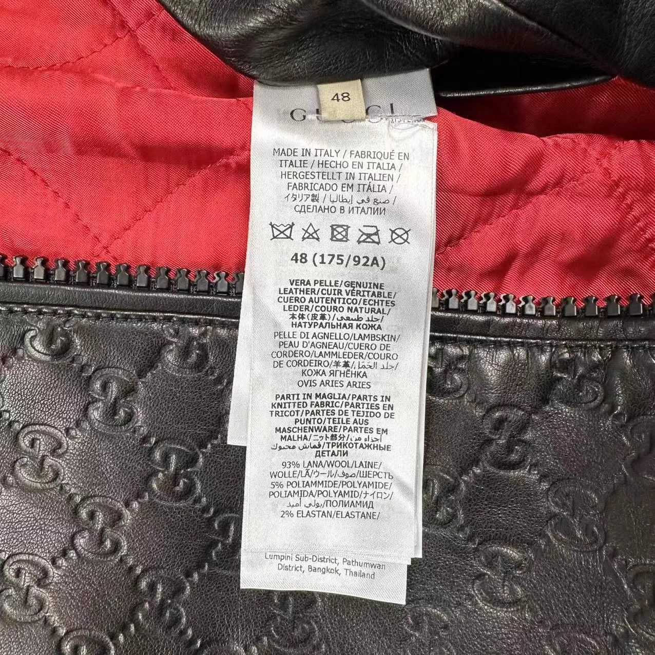 Gucci Gucci GG embossed leather jacket 48 Size US M / EU 48-50 / 2 - 4 Thumbnail