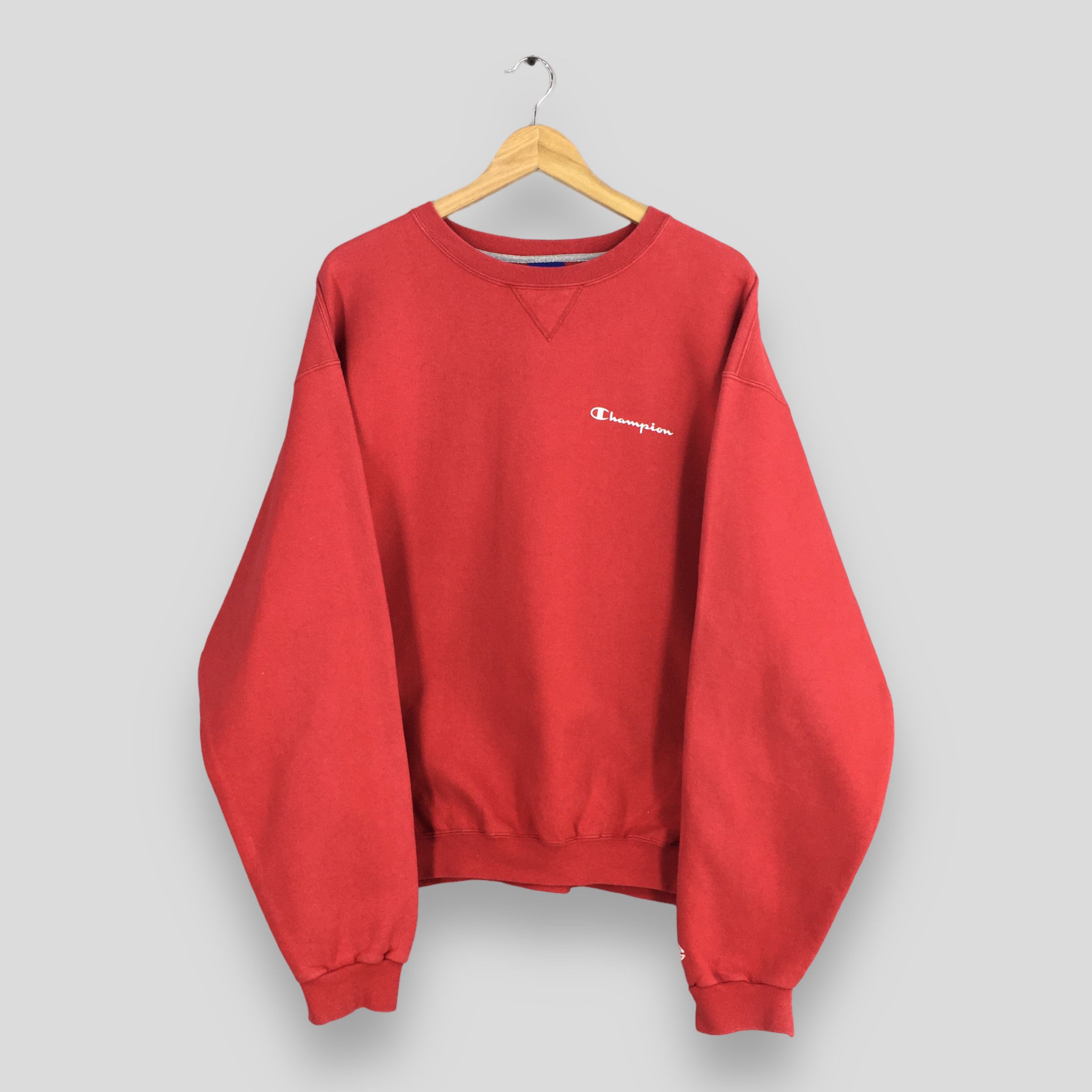 Champion Vintage 90s Champion Sportswear Red Sweatshirt XLarge Size US XL / EU 56 / 4 - 1 Thumbnail