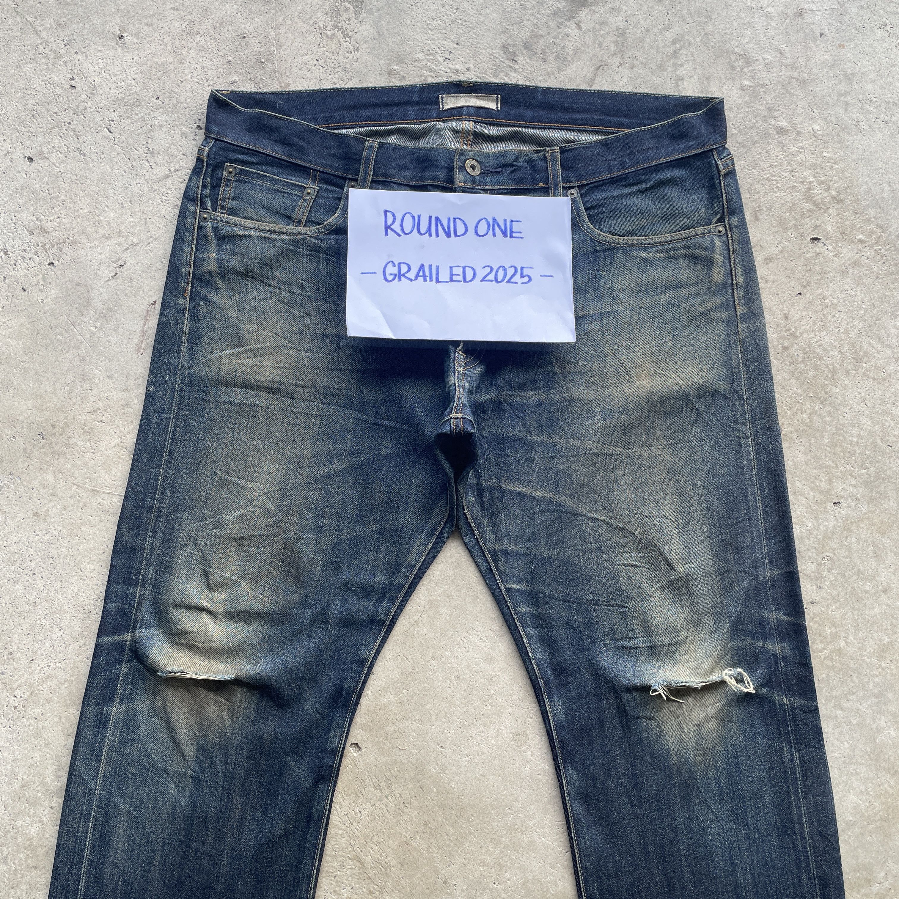 Japanese Brand VINTAGE JAPANESE DISTRESSED FADED RUSTY SELVEDGE JEANS PANTS Size US 39 - 3 Thumbnail