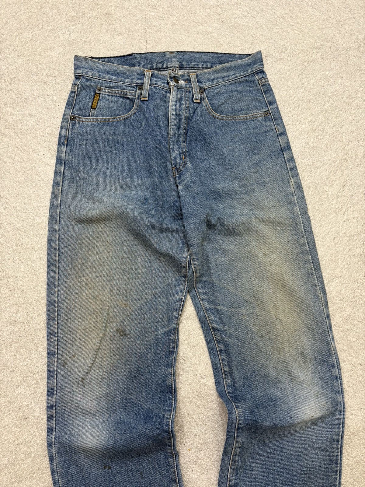 Giorgio Armani 90s armani exchange dirty mud wash denim y2k style Size US 30 / EU 46 - 2 Thumbnail
