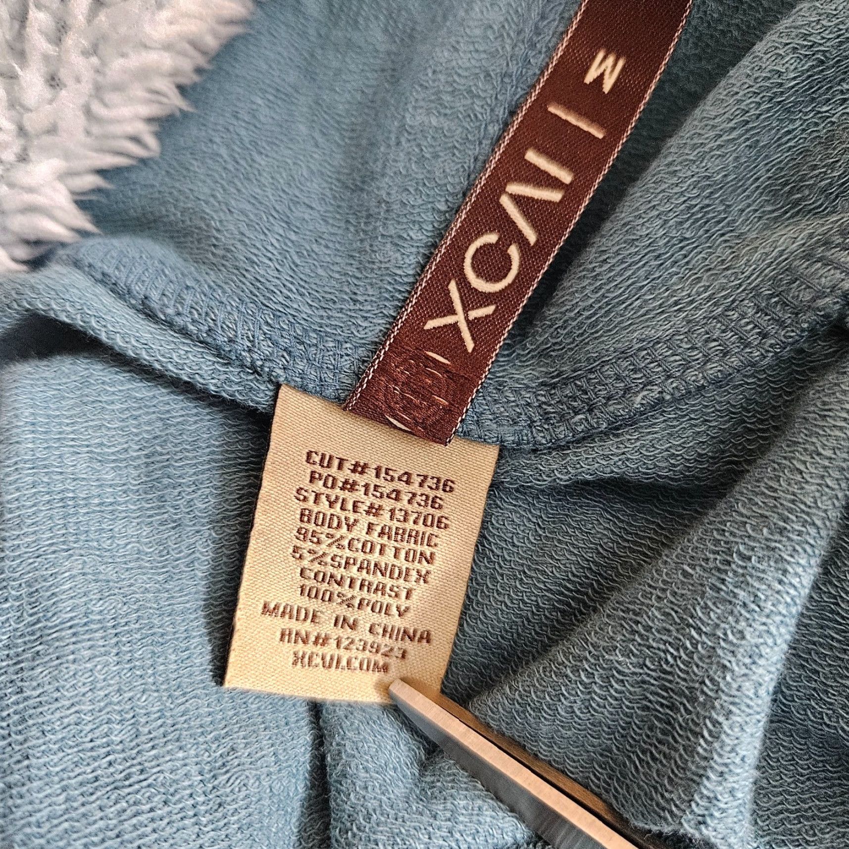 Vintage XCVI Womens Hooded Button Up Jacket Sweatshirt Sz Medium Blue Cotton Blend Size M / US 6-8 / IT 42-44 - 4 Thumbnail