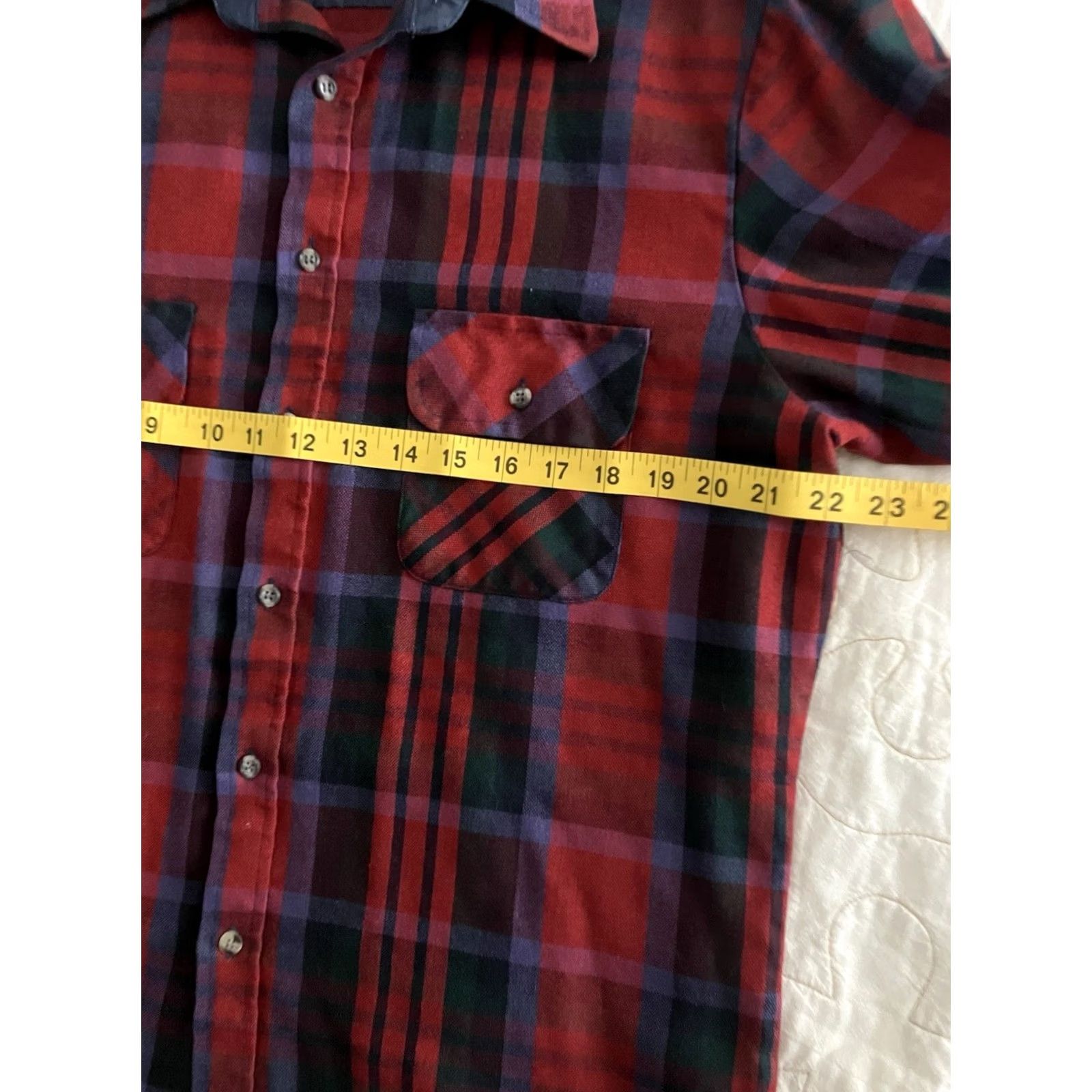 Vintage Northwest Territory Shirt Mens M Red Plaid Flannel Button Up Long Sleeve Collared Size US M / EU 48-50 / 2 - 5 Thumbnail