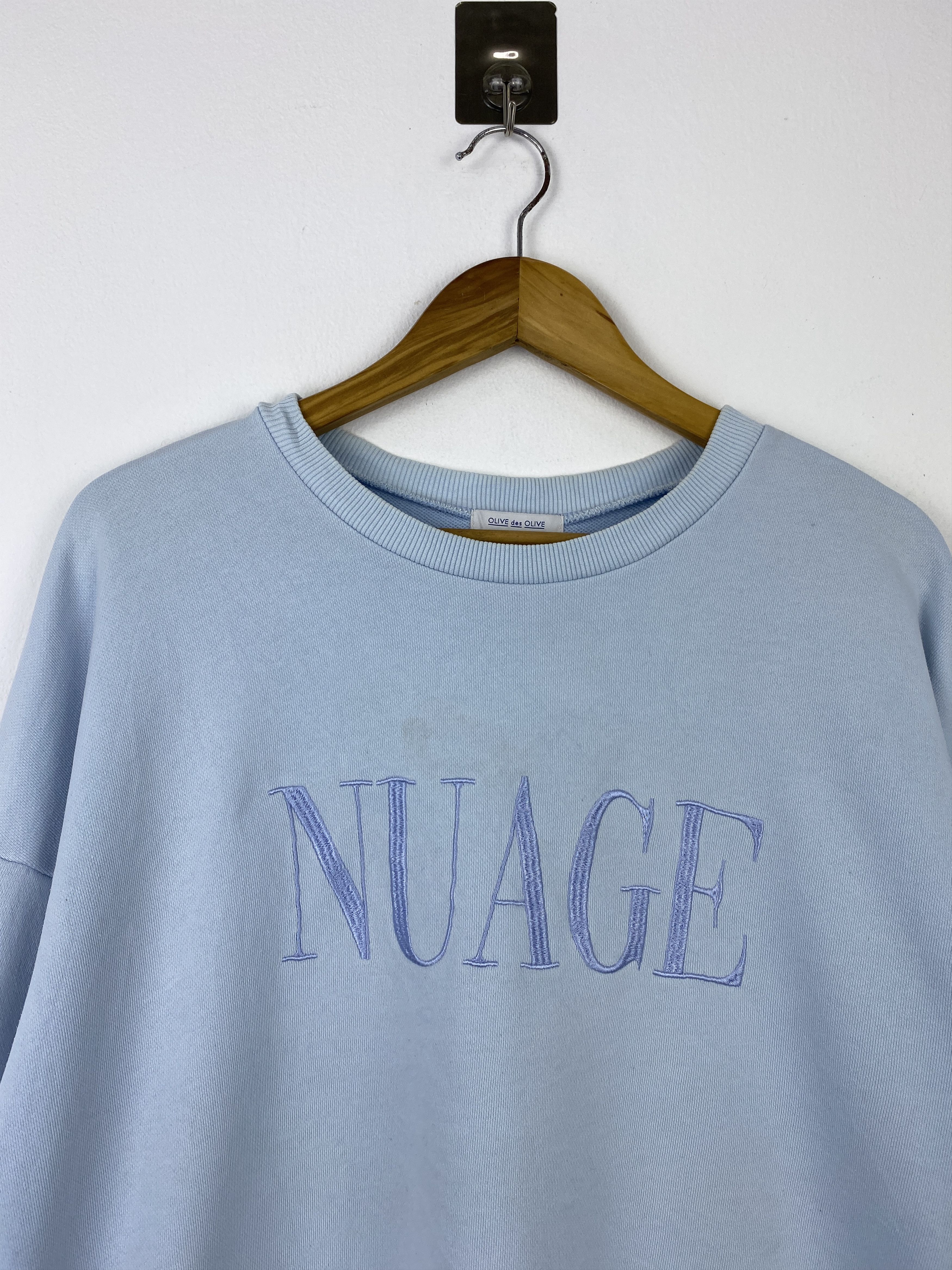 Olive Olive des Olive Light Blue Oversized Sweatshirt BP0046 Size US XL / EU 56 / 4 - 2 Thumbnail