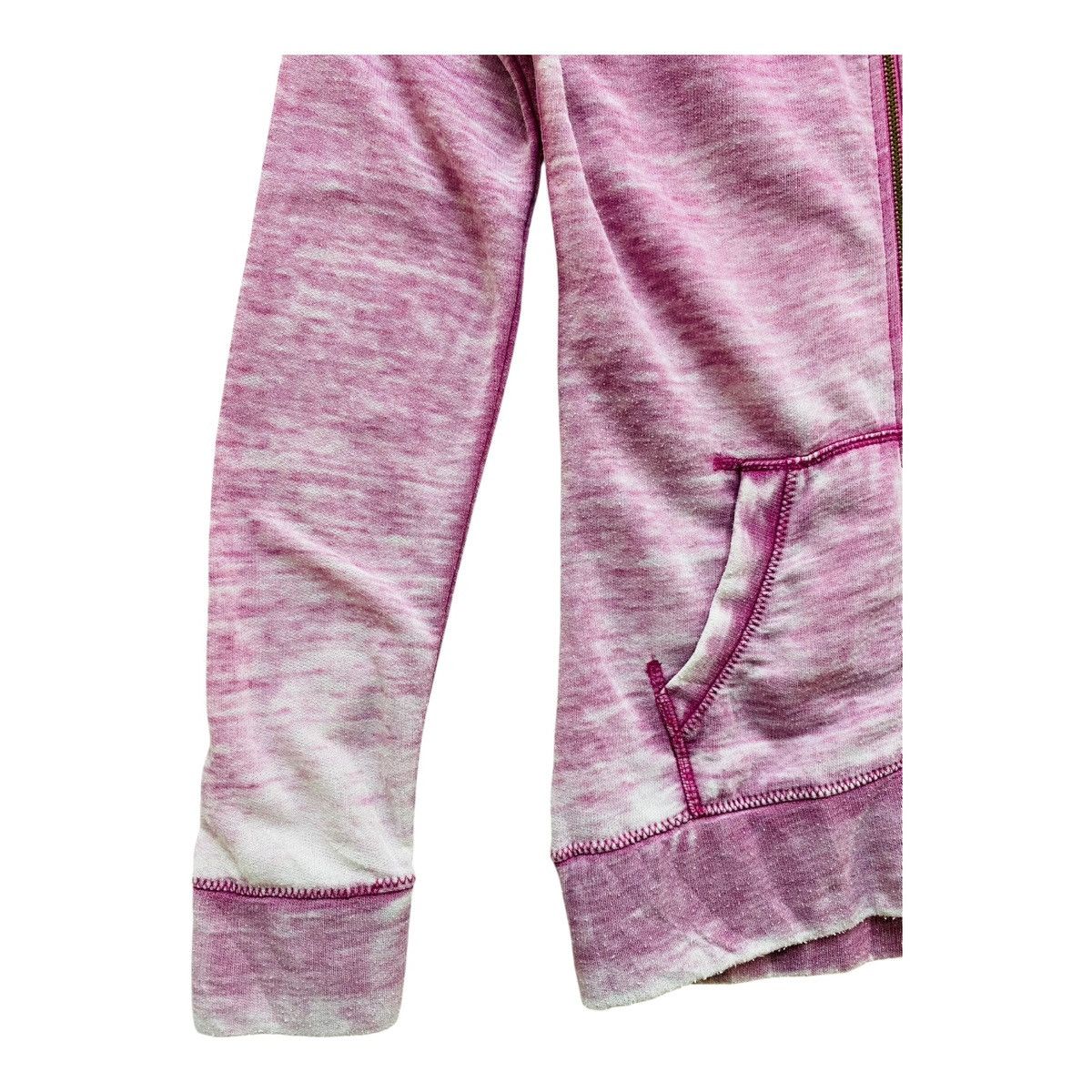 Billabong Vintage Billabong Zip Up Hoodie Pink Acid Wash Light Cotton Size M / US 6-8 / IT 42-44 - 3 Thumbnail