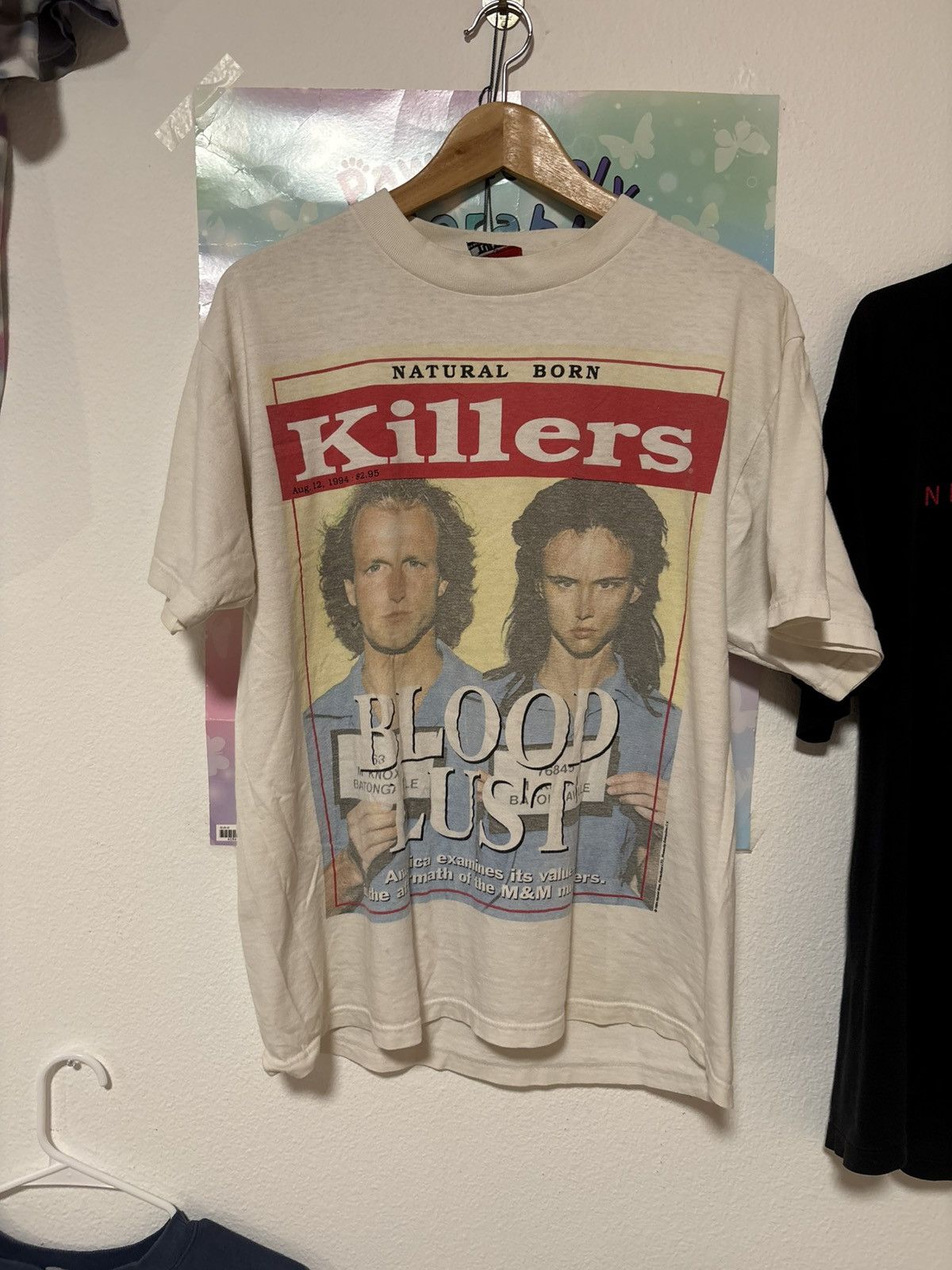 Giant Natural Born Killers white graphic tee 1994 GRAIL Size US L / EU 52-54 / 3 - 3 Thumbnail