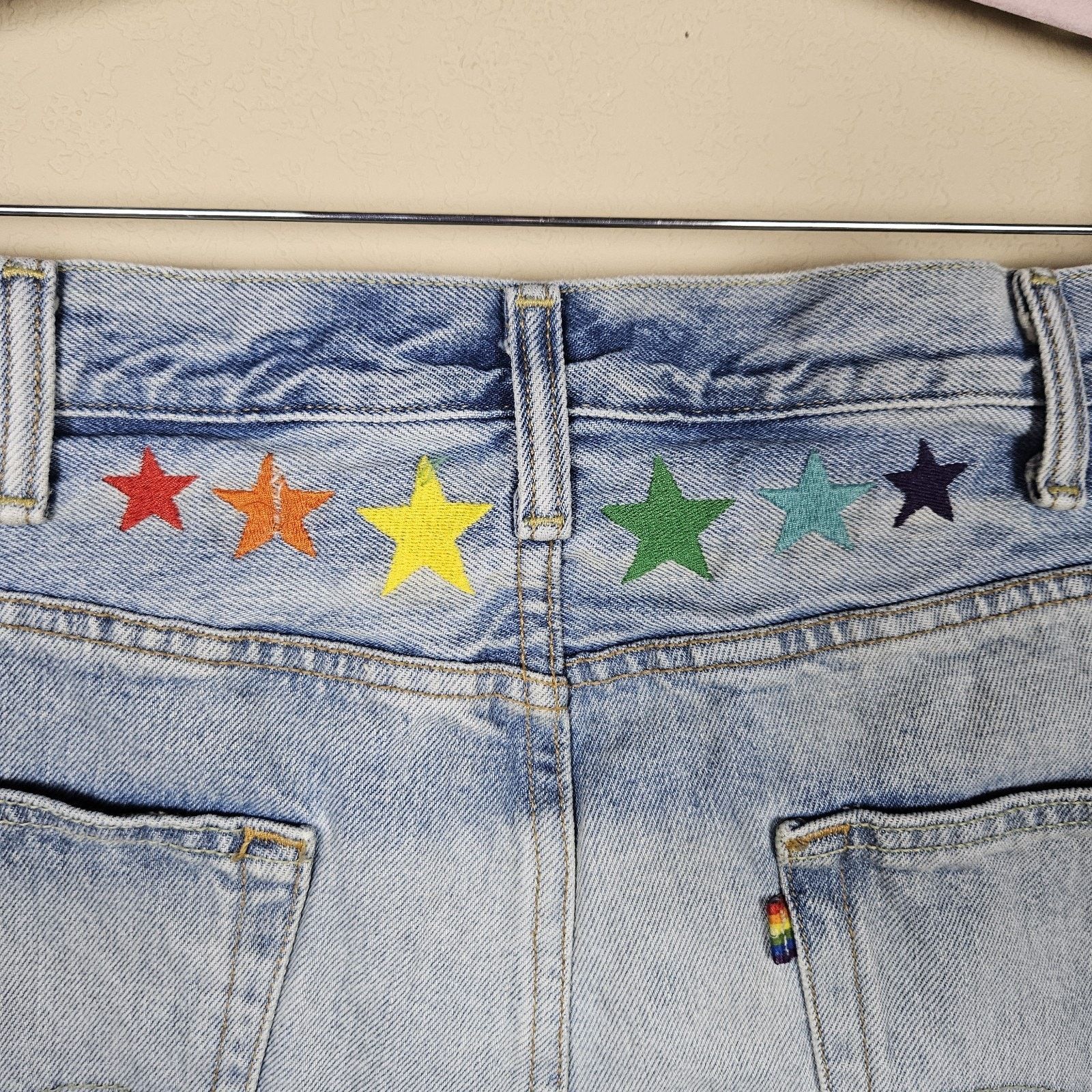Levi's Levis 501 Pride Jean Cutoff Shorts Denim Size 42" / US 20 - 21 Thumbnail