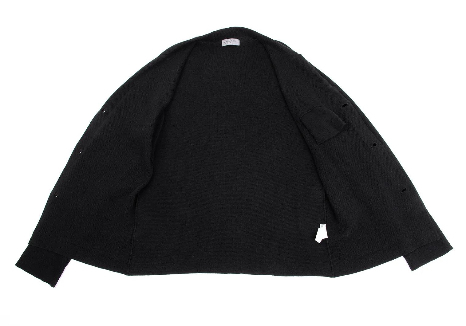 Yohji Yamamoto Yohji Yamamoto Cotton Knit 3B Jacket Black 3 Size US L / EU 52-54 / 3 - 13 Thumbnail