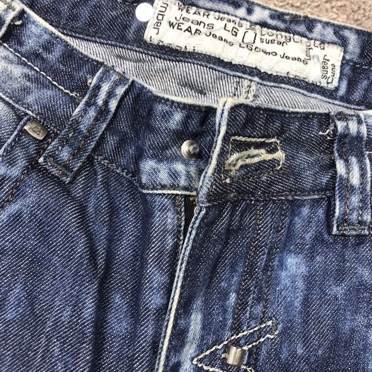Vintage Vintage Y2K Distressed Baggy Flared Jeans Grunge Japan 29 Size US 29 - 3 Thumbnail