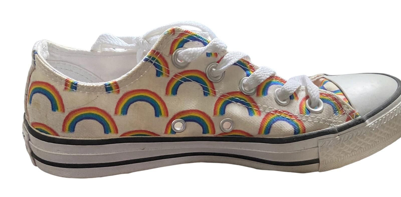 Converse Celebrate Pride Rainbow Light Gold Converse All Star 6M 4W Size US 6 / IT 36 - 5 Thumbnail