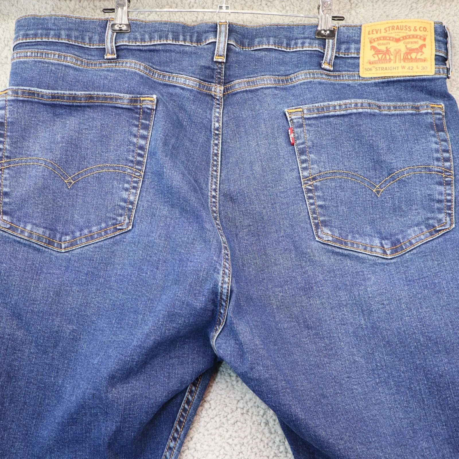Levi's Levis 506 Comfort Straight High Stretch Mens Jeans 42x30 Size US 42 / EU 58 - 2 Thumbnail