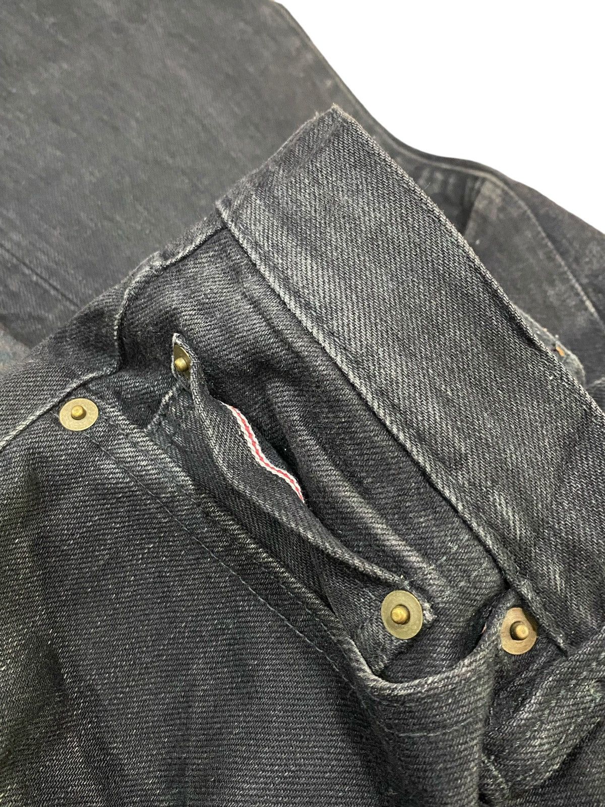 Designer The Evilact Redline Black Denim Jeans W32” Size US 32 / EU 48 - 18 Thumbnail