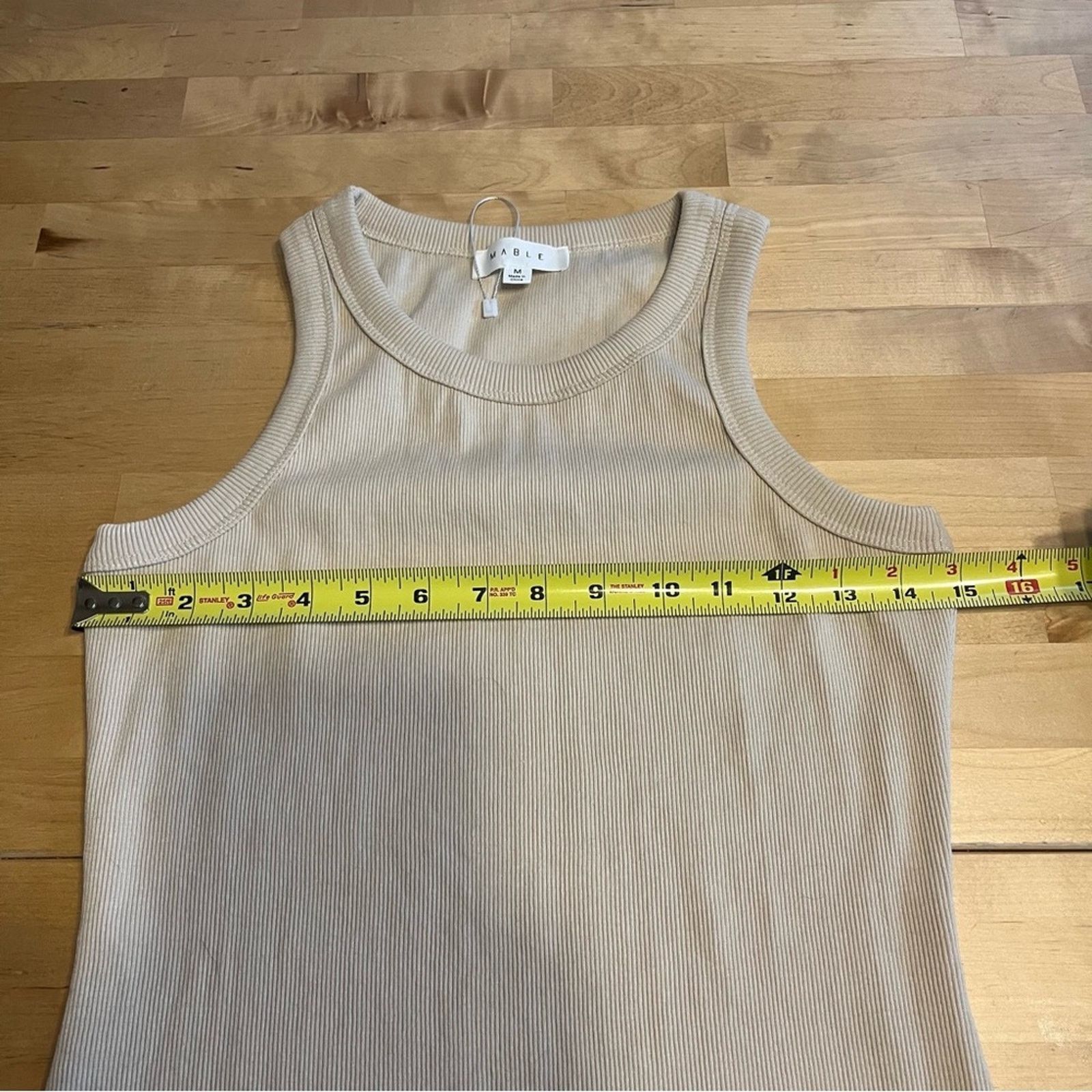 Other Mable Bodycon Tank Minidress Sz M Sleeveless Stretchy Beige Size M / US 6-8 / IT 42-44 - 6 Thumbnail
