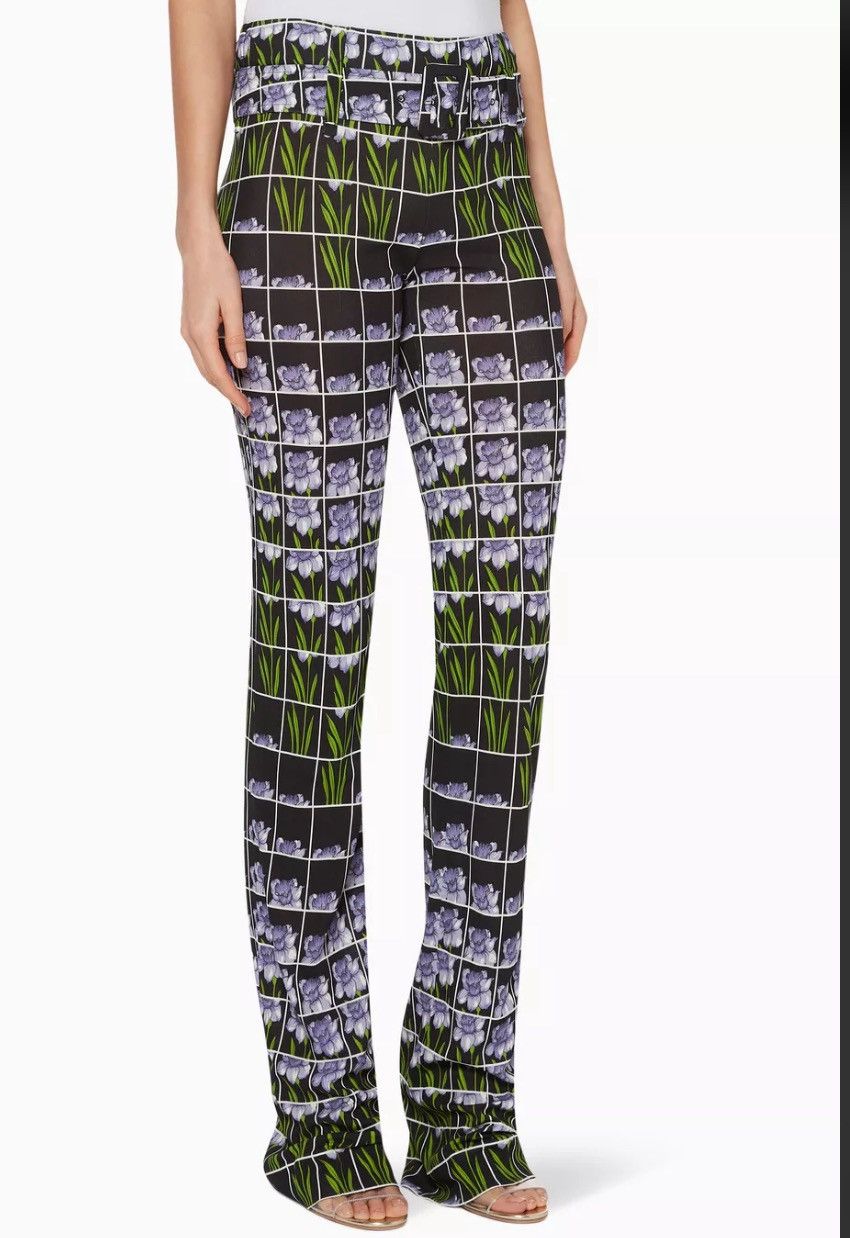Prada vintage prada Floral Print Jersey Pants flowers print Size 32" / US 10 / IT 46 - 1 Thumbnail