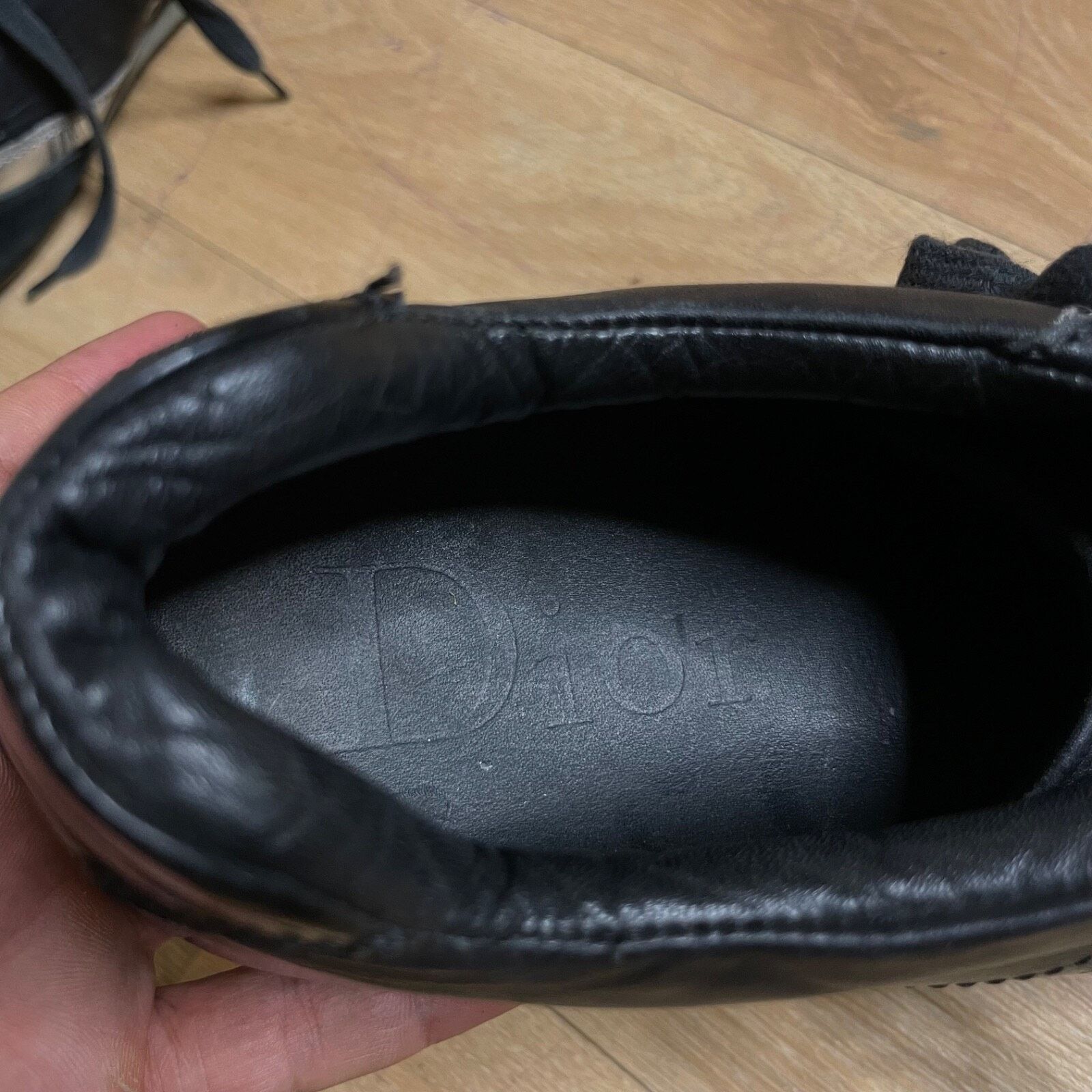 Dior Christian Dior Homme Sneakers Men's Low TOP Black Leather Size US 9 / EU 42 - 16 Thumbnail