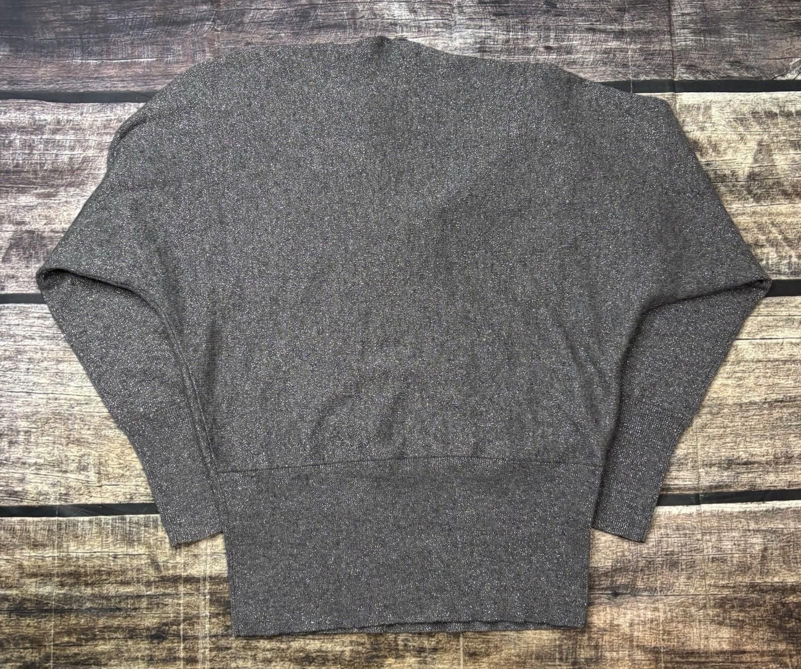Other Kate Hill Sweater Womens Medium Wool Cashmere Blend Metallic Size M / US 6-8 / IT 42-44 - 3 Thumbnail