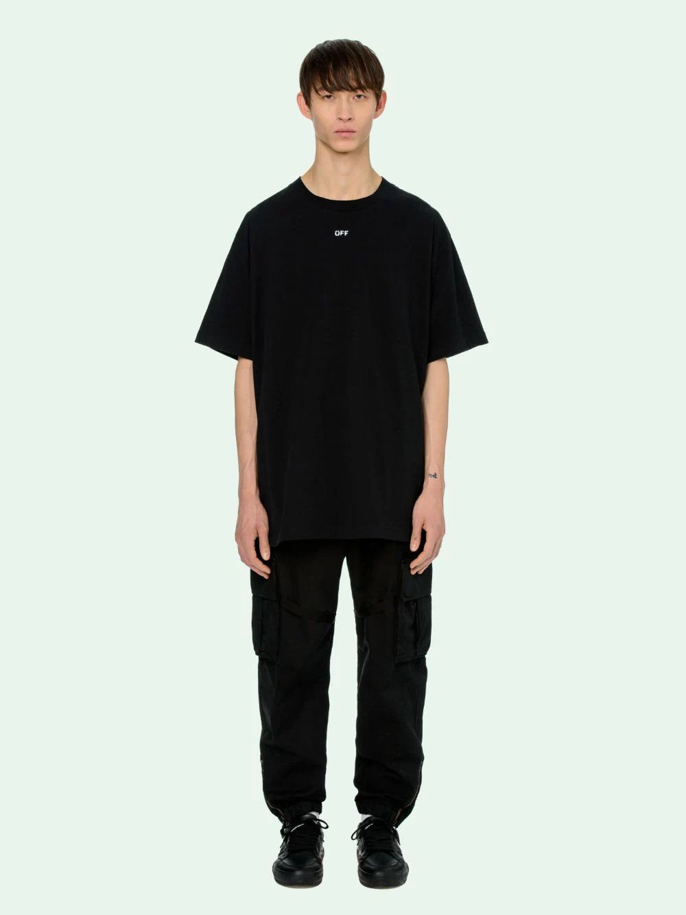 Off-White Black Stencil Arrows Oversized T-Shirt Size US XXS / EU 40 - 2 Thumbnail