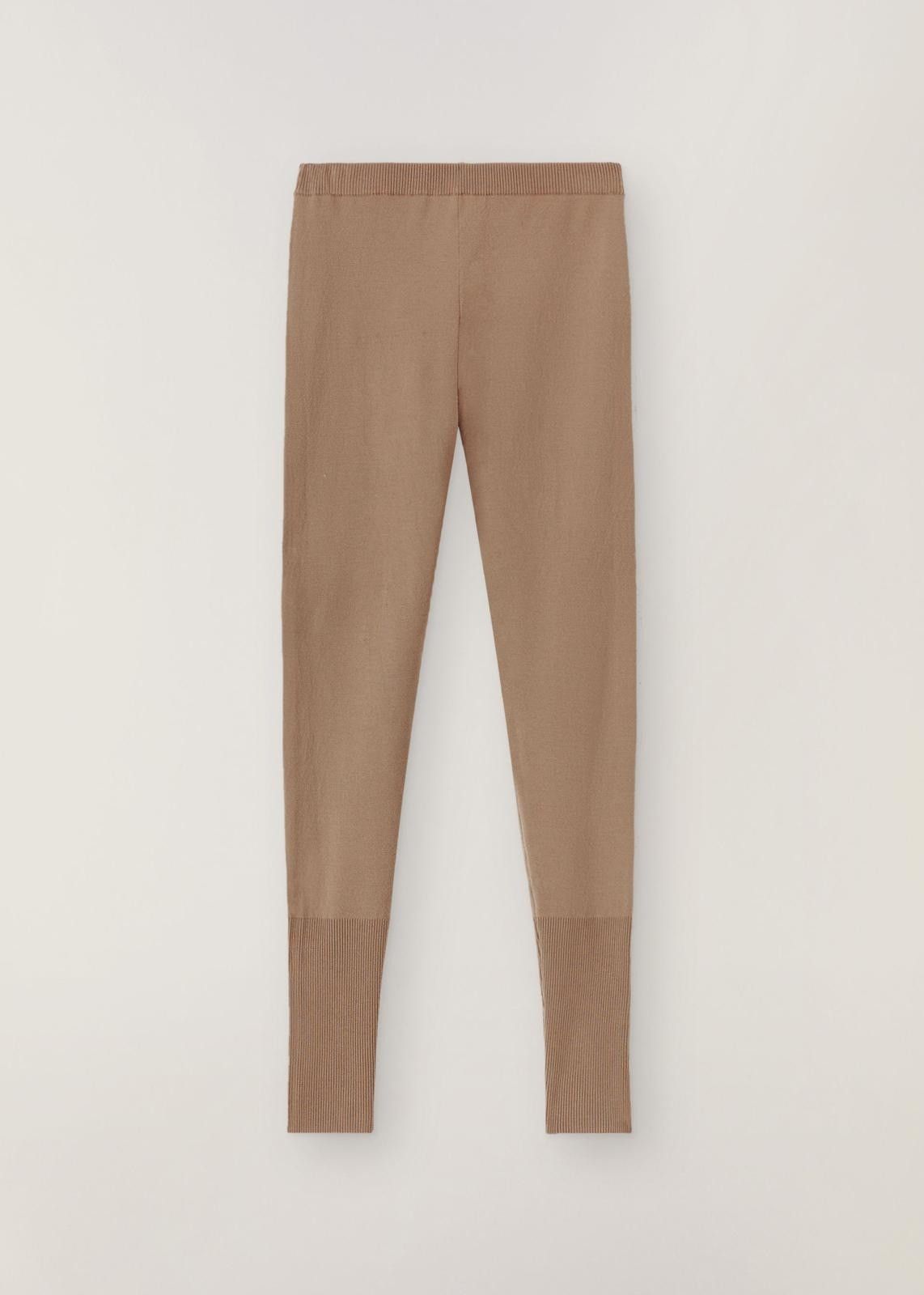 Loro Piana o1srvl11e1124 Cocooning Virgin Wool Leggings in Camel Size 30" / US 8 / IT 44 - 1 Thumbnail