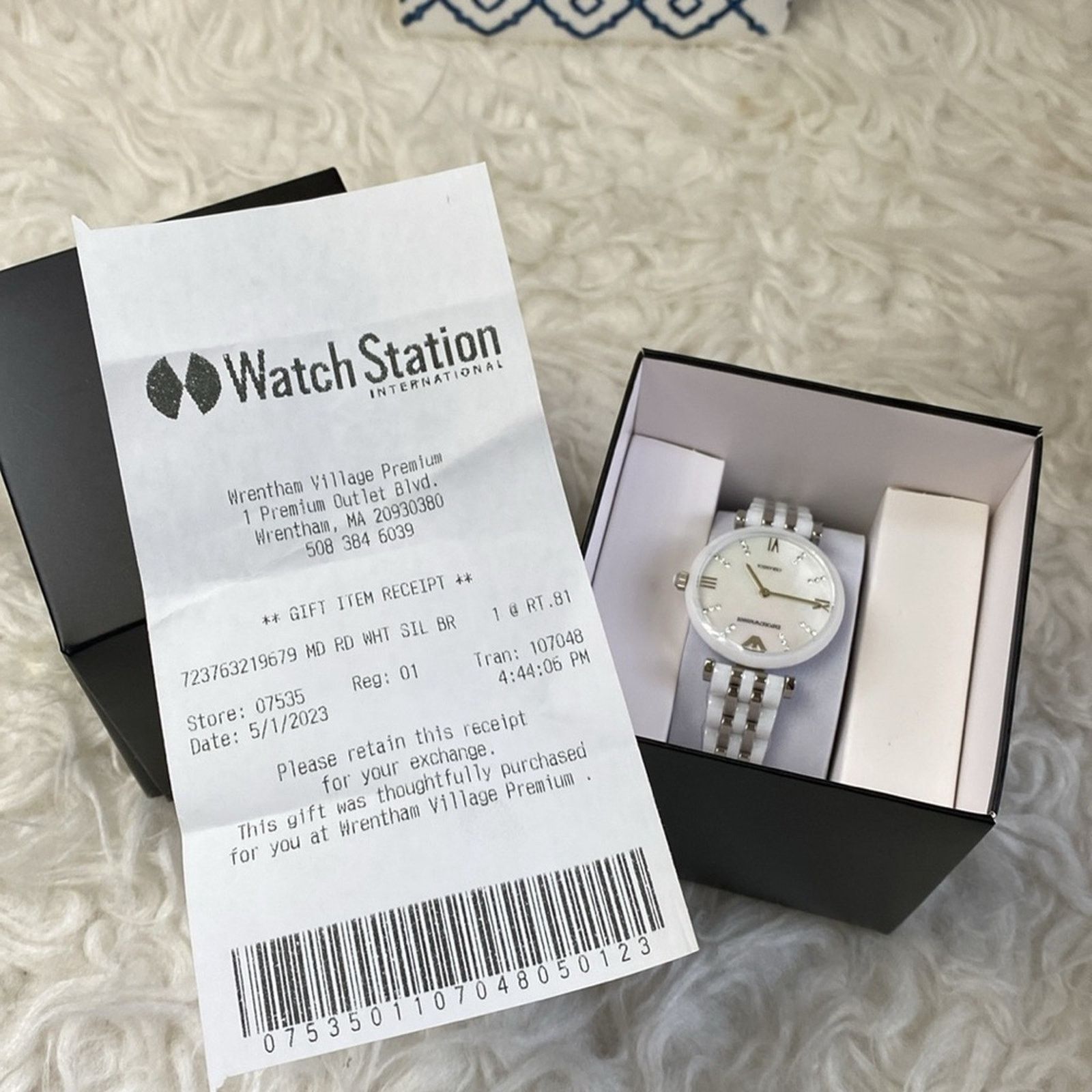 Emporio Armani Emporio Armani AR1488 White Ceramic Watch Size ONE SIZE - 10 Thumbnail
