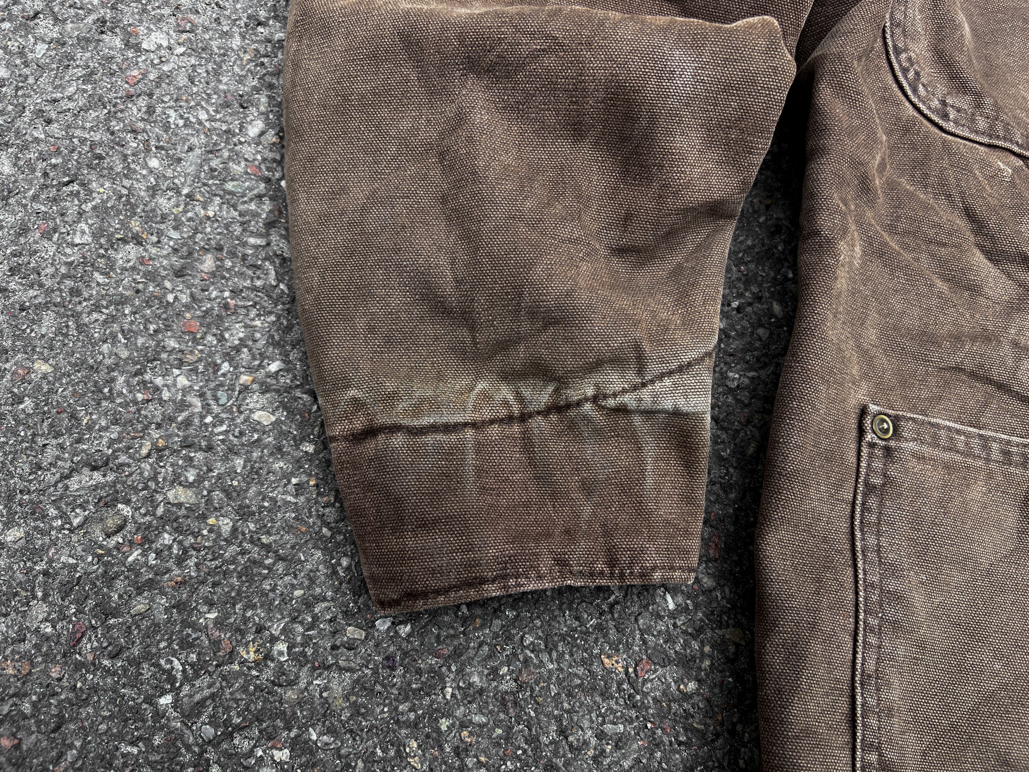 Carhartt 💲RARE💲Vintage Carhartt Chore Jacket Lined Brown M Size Size US M / EU 48-50 / 2 - 9 Thumbnail