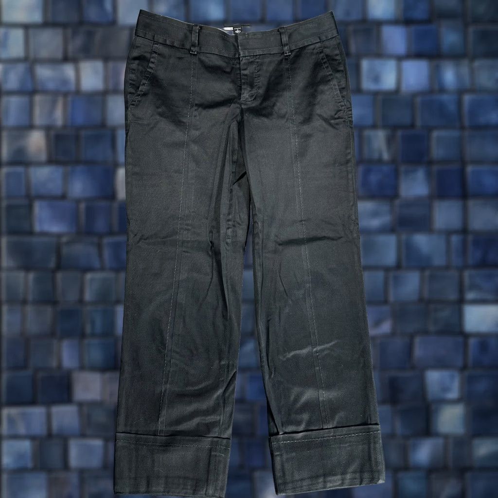 Banana Republic Banana Republic Pants Womens 4 Martin-Fit Blue Cotton Stretch Chino Zipper Cuffed Straight Inseam 24.5in Regular 27in Waist Womens Size 27" / US 4 / IT 40 - 1 Thumbnail