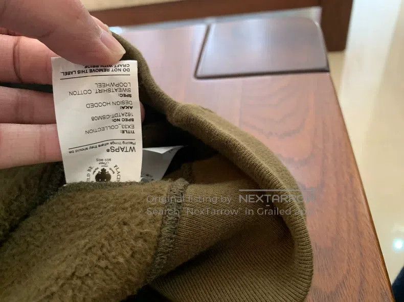 Wtaps Wtaps Military green hooded sweatshirt Size US L / EU 52-54 / 3 - 5 Thumbnail
