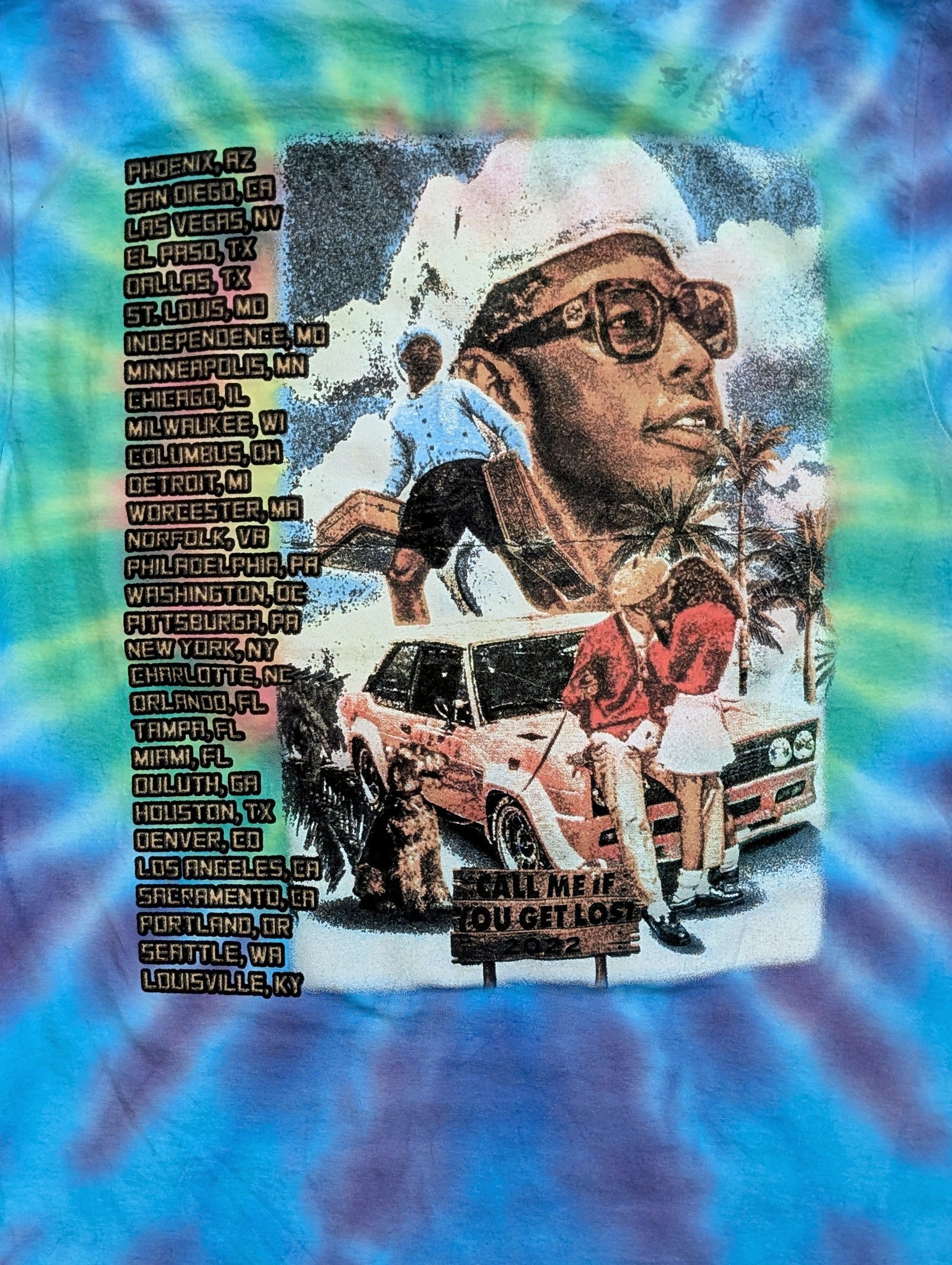 Rap Tees Tyler the Creator Call Me If You Get Lost tie-dye t-shirt Size US S / EU 44-46 / 1 - 6 Thumbnail