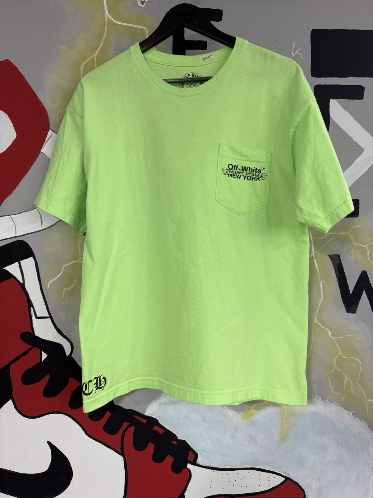 Chrome Hearts × Off-White Chrome Hearts x Off White Tee Neon Size US L / EU 52-54 / 3 - 2 Thumbnail