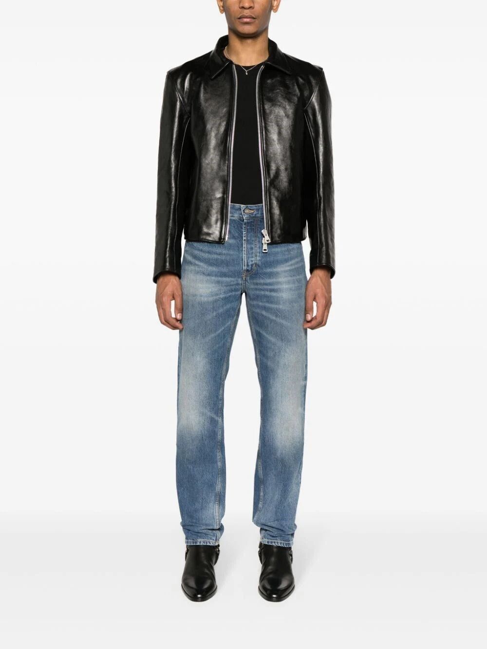 Saint Laurent Paris o1s1wg110325 757190 Baggy Jeans In Deauville Beach Denim Size US 29 - 5 Thumbnail