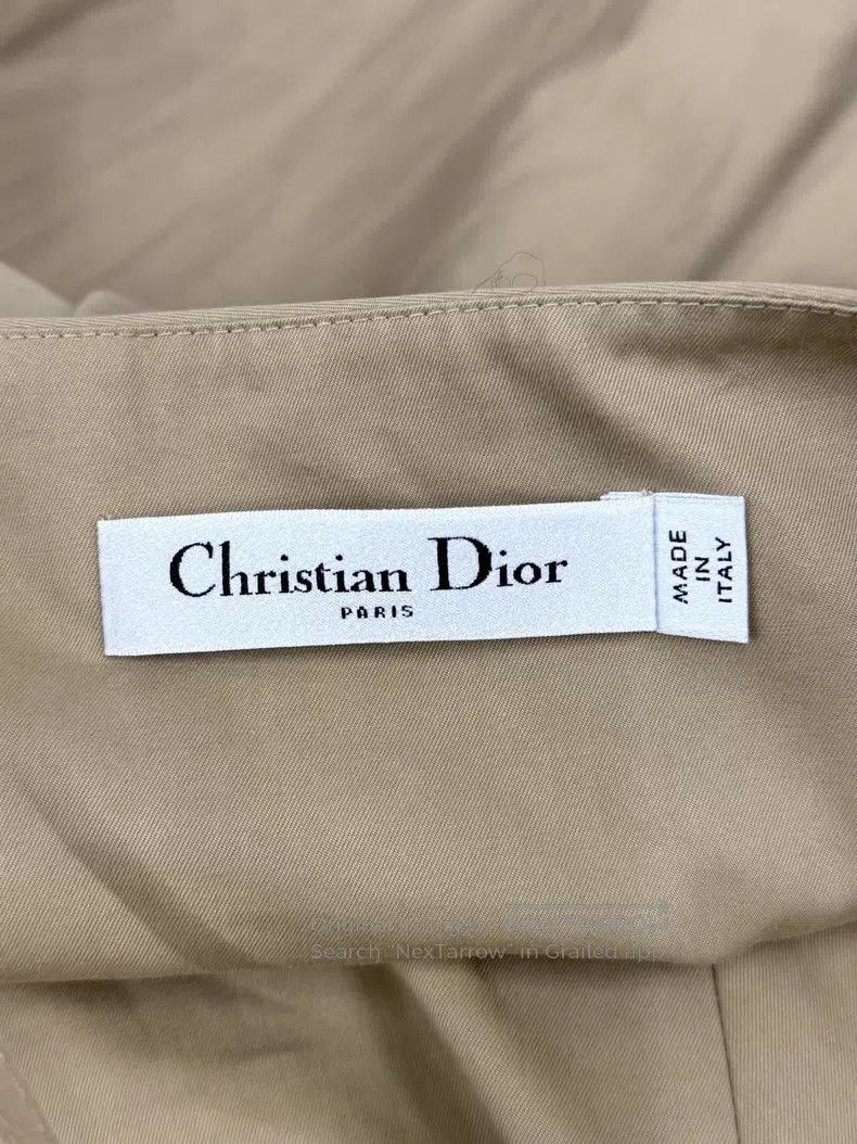 Dior Dior Khaki suspender dress Size S / US 4 / IT 40 - 4 Thumbnail